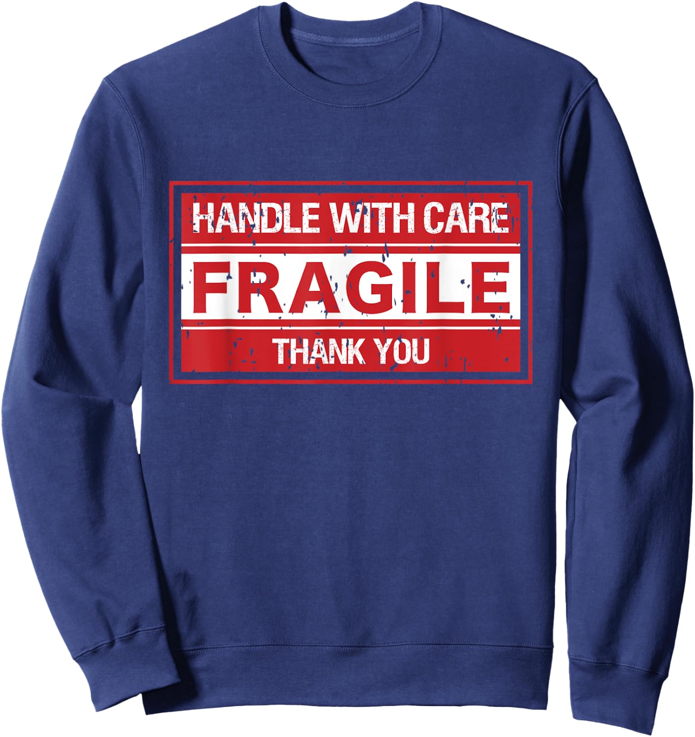Millennial Fragile Funny Millenial Costume Gift I'm Offended Sweatshirt - Sweatshirt | Navy