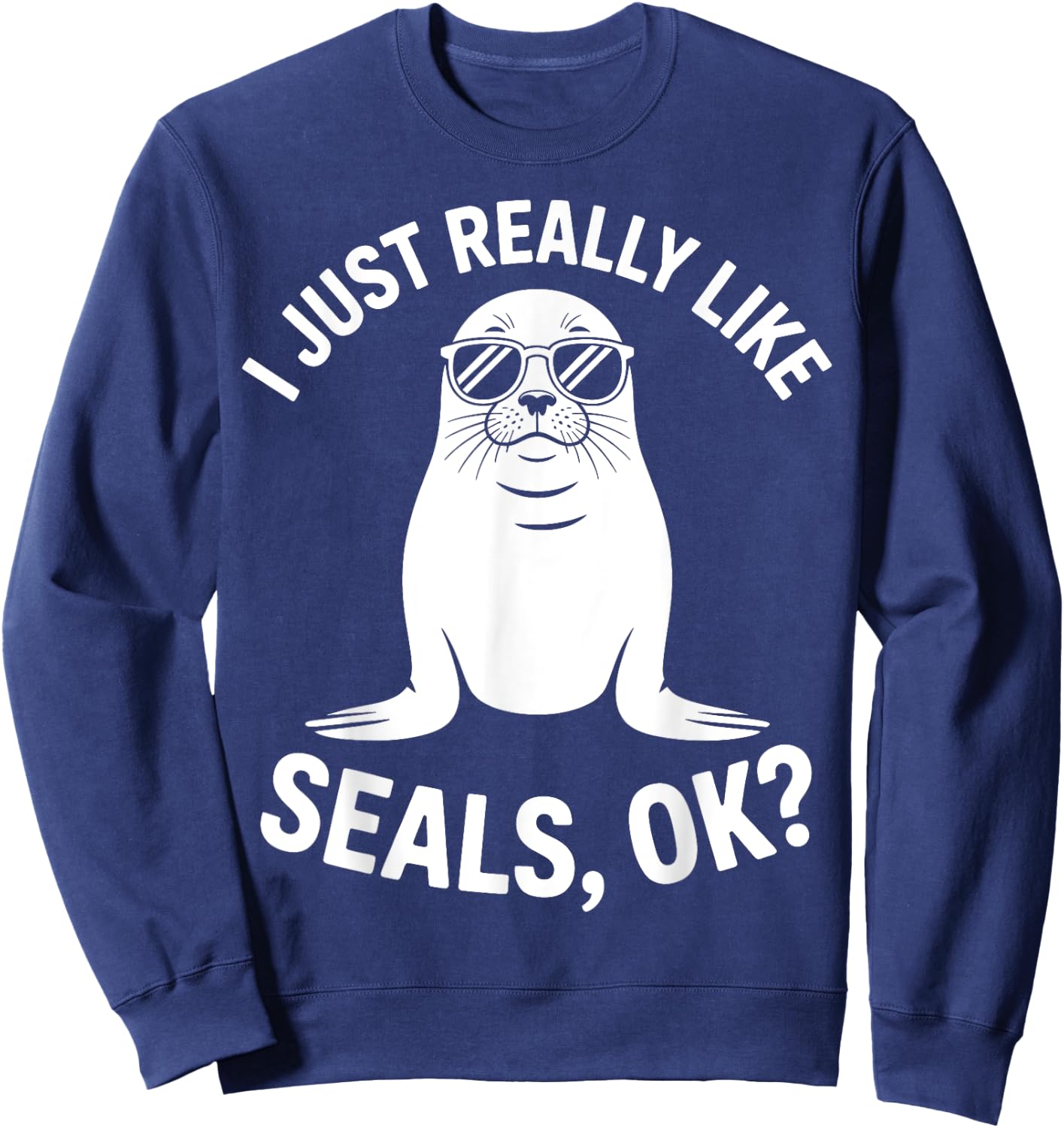 Seals Funny Seal Sweatshirt - Sweatshirt | Navy