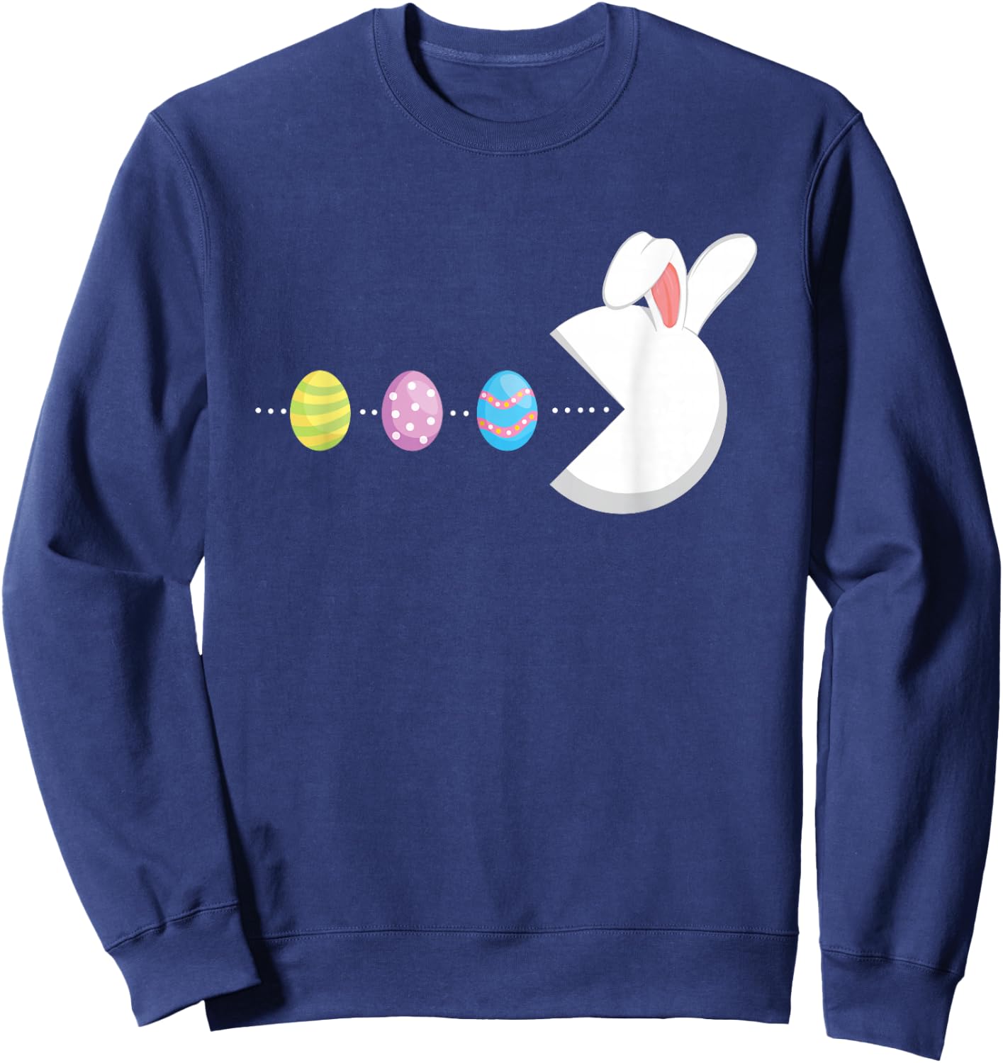 Bunny Easter Egg Gamer - Colorful Eggs Gaming Game Sweatshirt - Sweatshirt | Navy