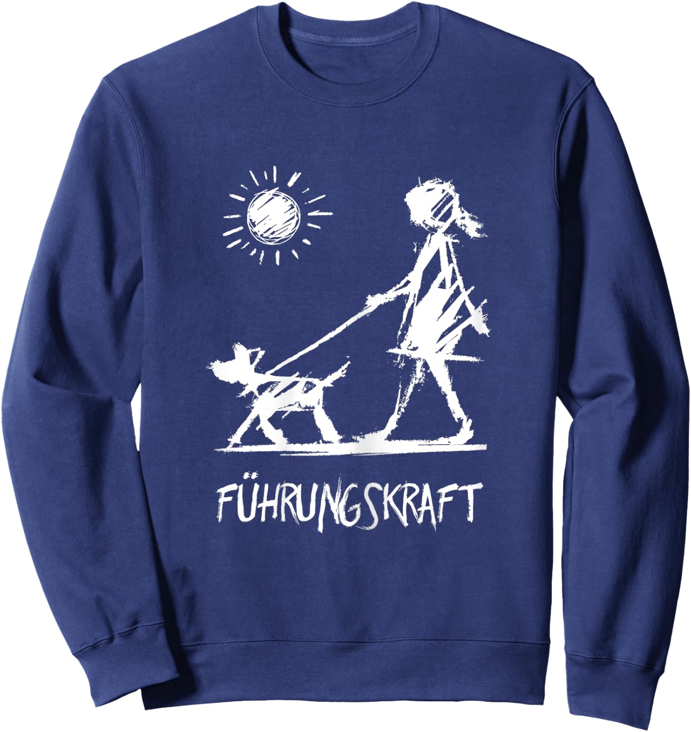 Frührungskraft Funny Dog Sayings with Print Women's , black Sweatshirt - Sweatshirt | Navy