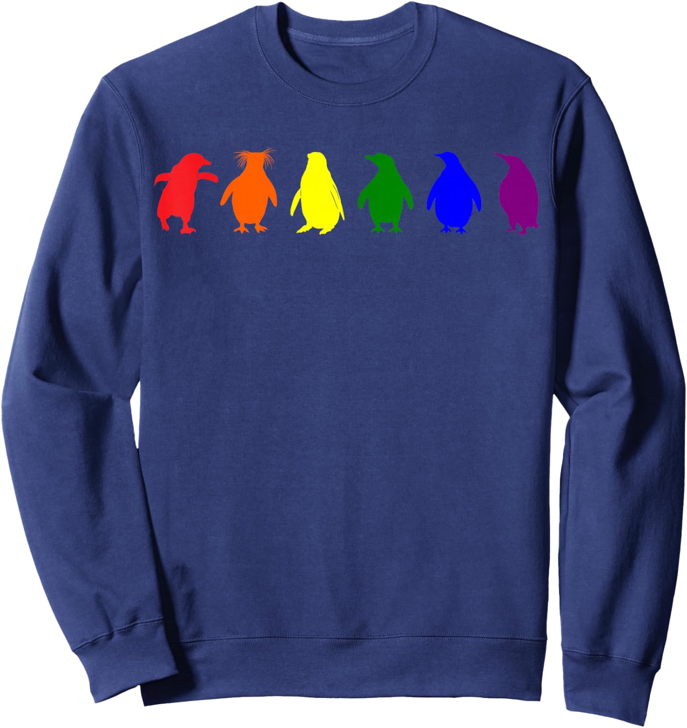 Gay Penguins LGBT Flag Pride Transgender Lesbian LGBT Sweatshirt - Sweatshirt | Navy