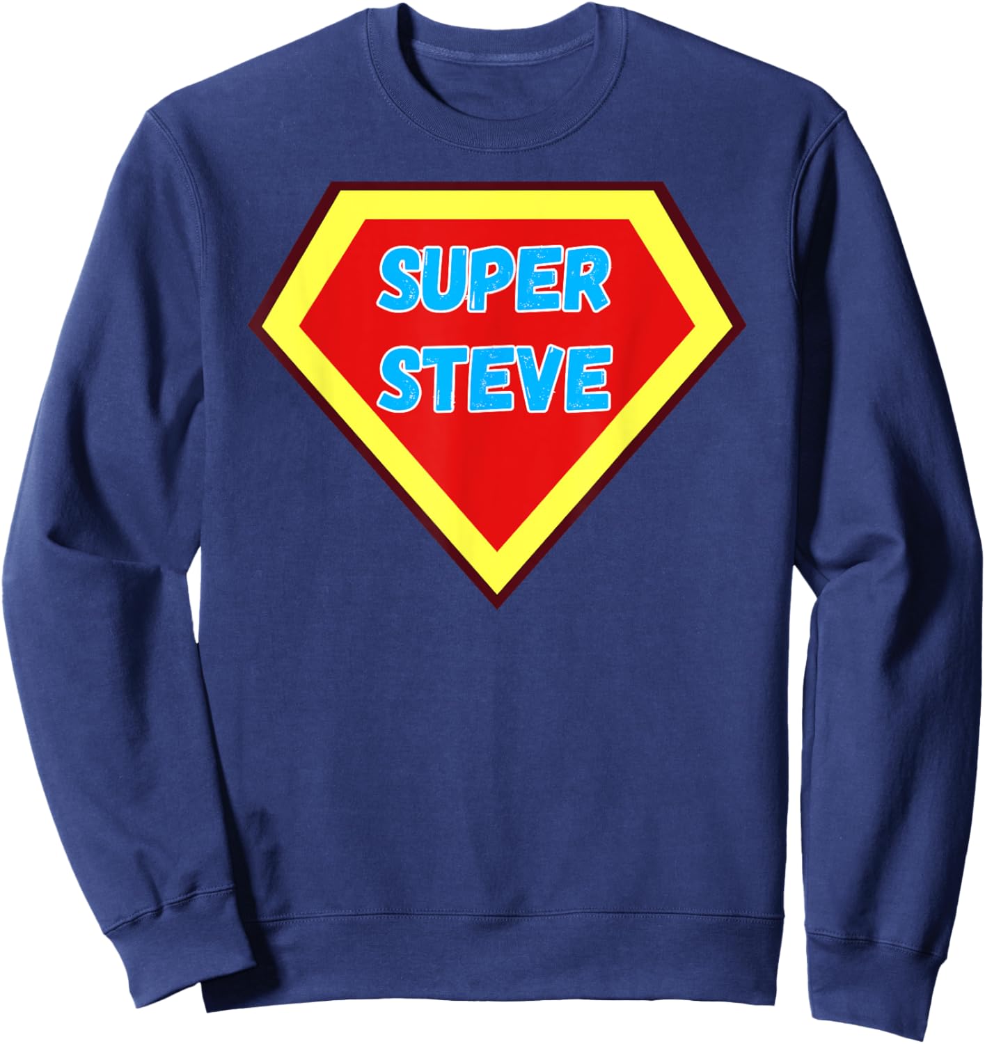 Fun Graphic-Super Steve Sweatshirt - Sweatshirt | Navy