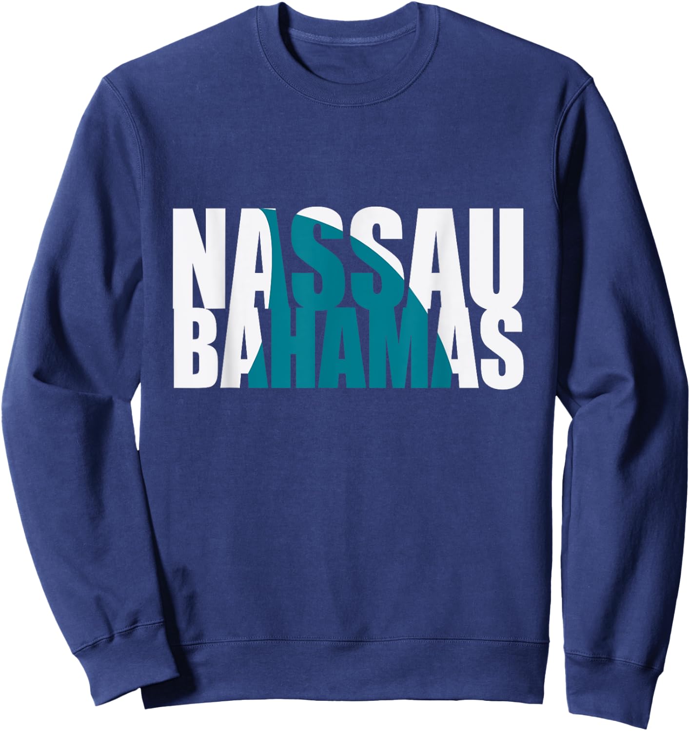 Nassau Bahamas Shark Fin Vacation Souvenir Sweatshirt - Sweatshirt | Navy
