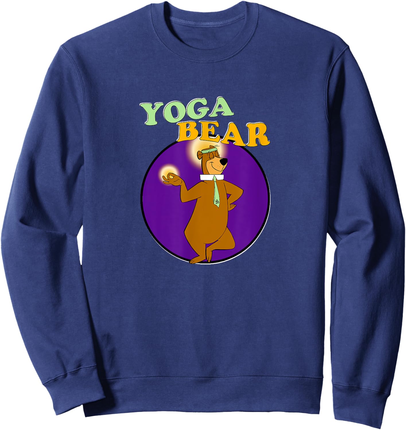 Yoga Bear Funny Yogi Yoga Workout Sweatshirt - Sweatshirt | Navy
