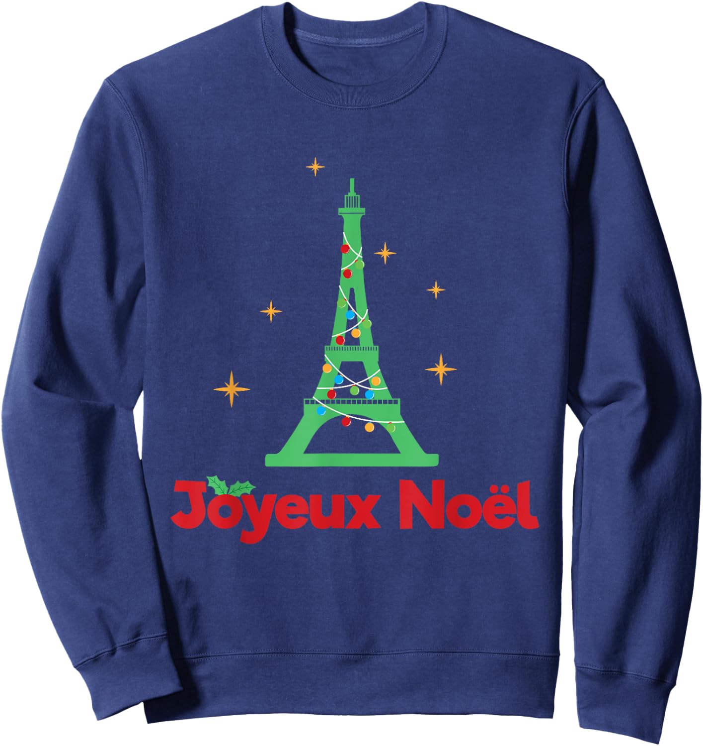 French Merry Christmas - Joyeux Noel Sweatshirt - Sweatshirt | Navy