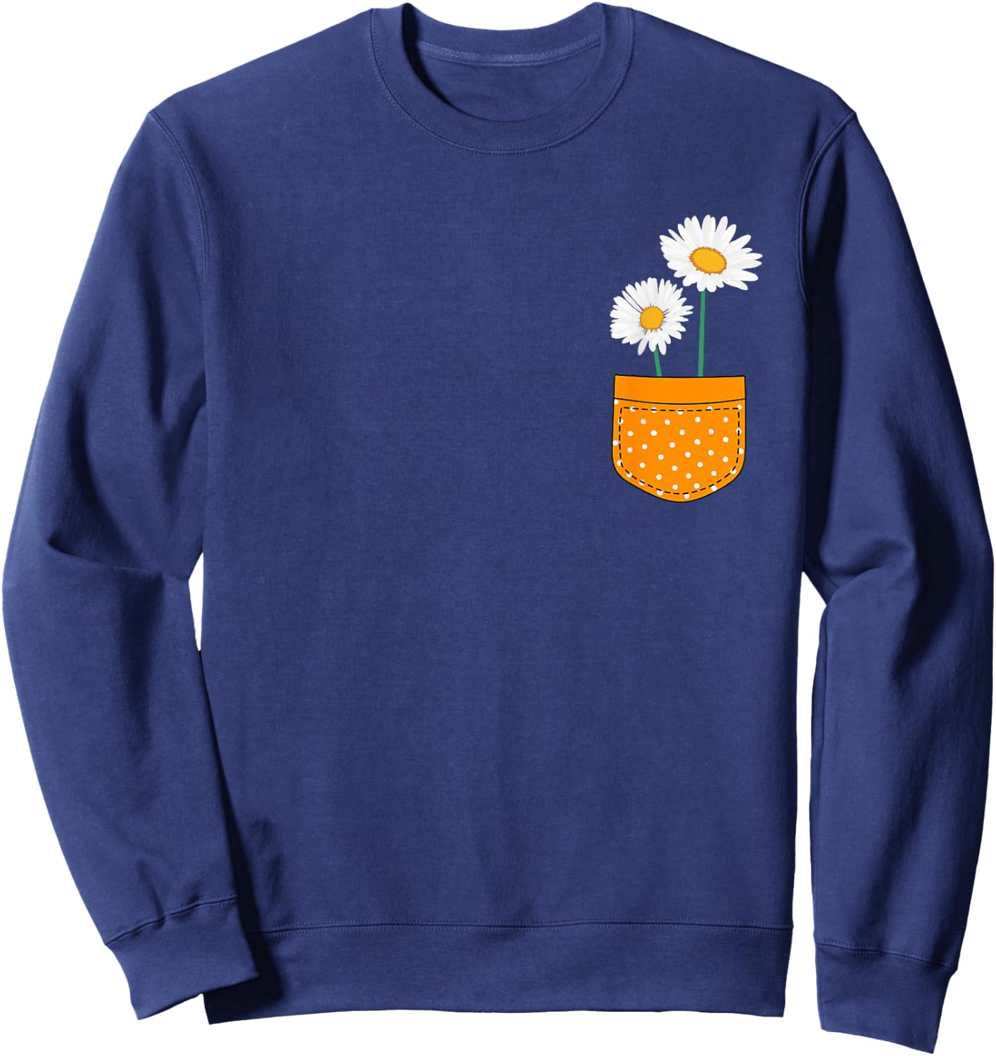 Gänseblümchen Blumenliebhaber Blumenkinder Gänseblume Sweatshirt - Sweatshirt | Navy