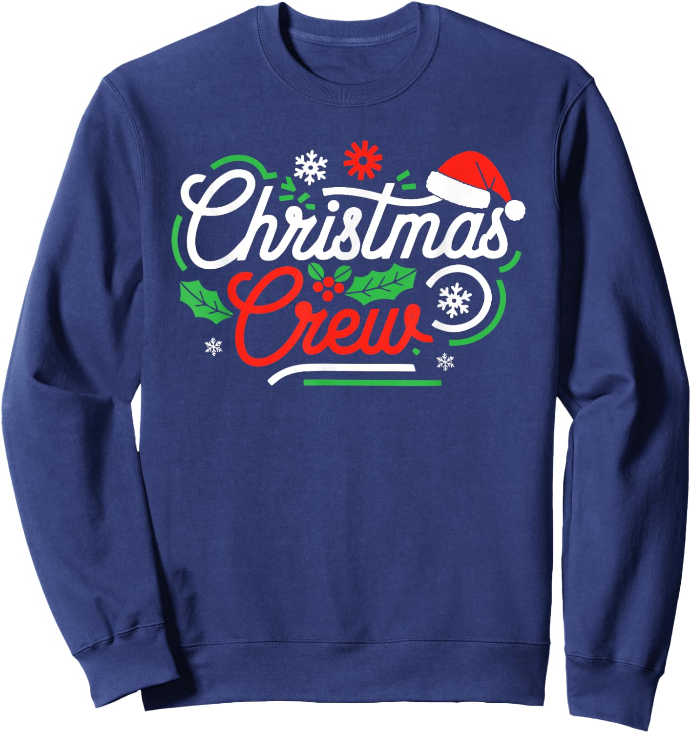 Christmas Crew Shirt Adult Men Women Kids Christmas Pajamas Sweatshirt - Sweatshirt | Navy
