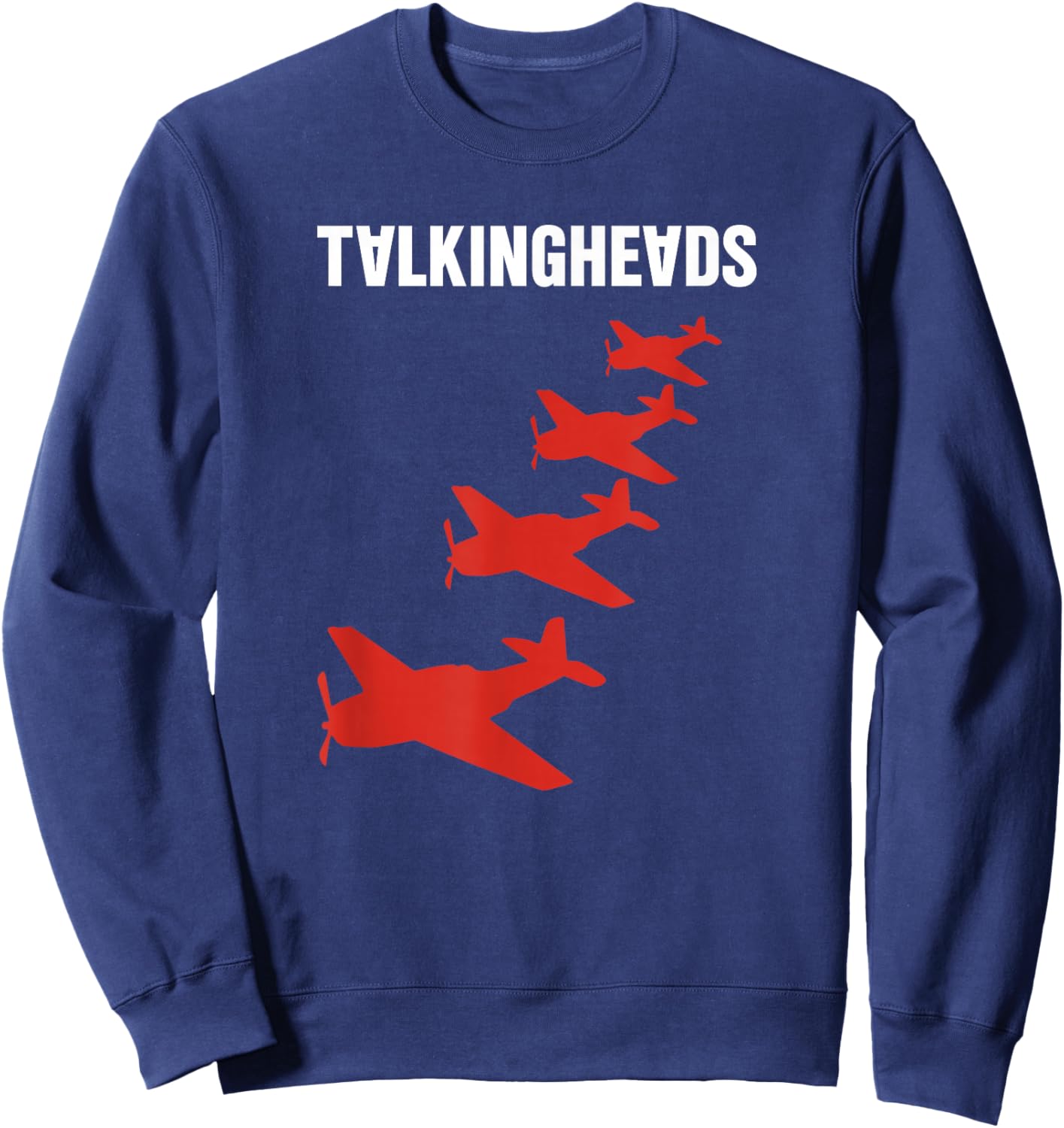 Talking Heads Four Aeroplane , black Sweatshirt - Sweatshirt | Navy