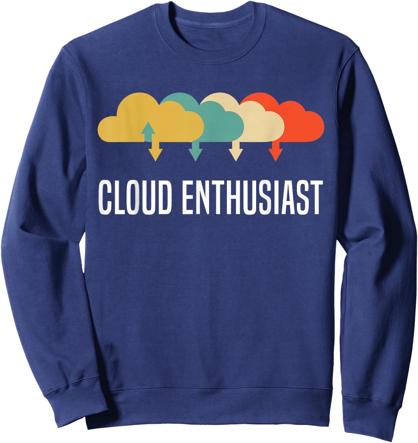Devops Engineer Cloud Computing Cloud Enthusiast Sweatshirt - Sweatshirt | Navy