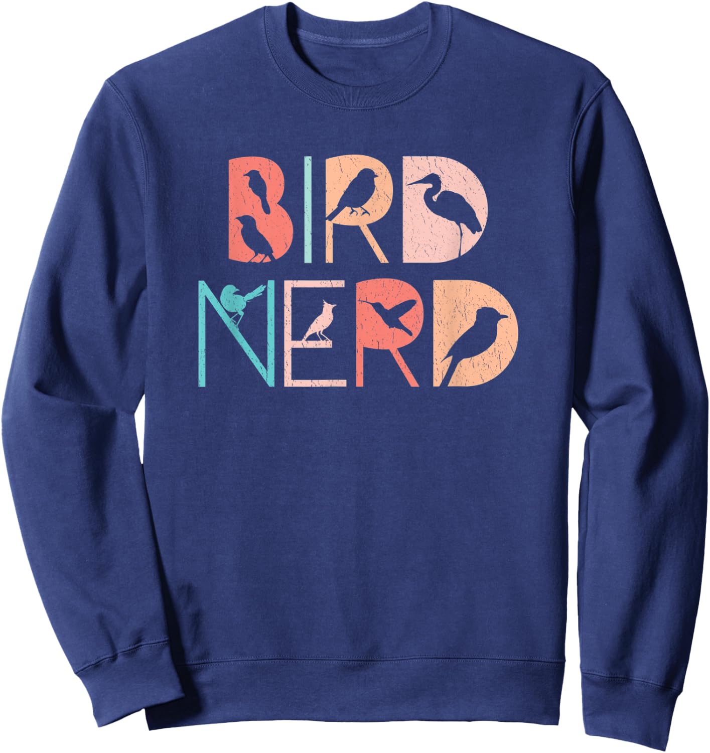 Bird Nerd - Retro Bird Watching Sweatshirt - Sweatshirt | Navy