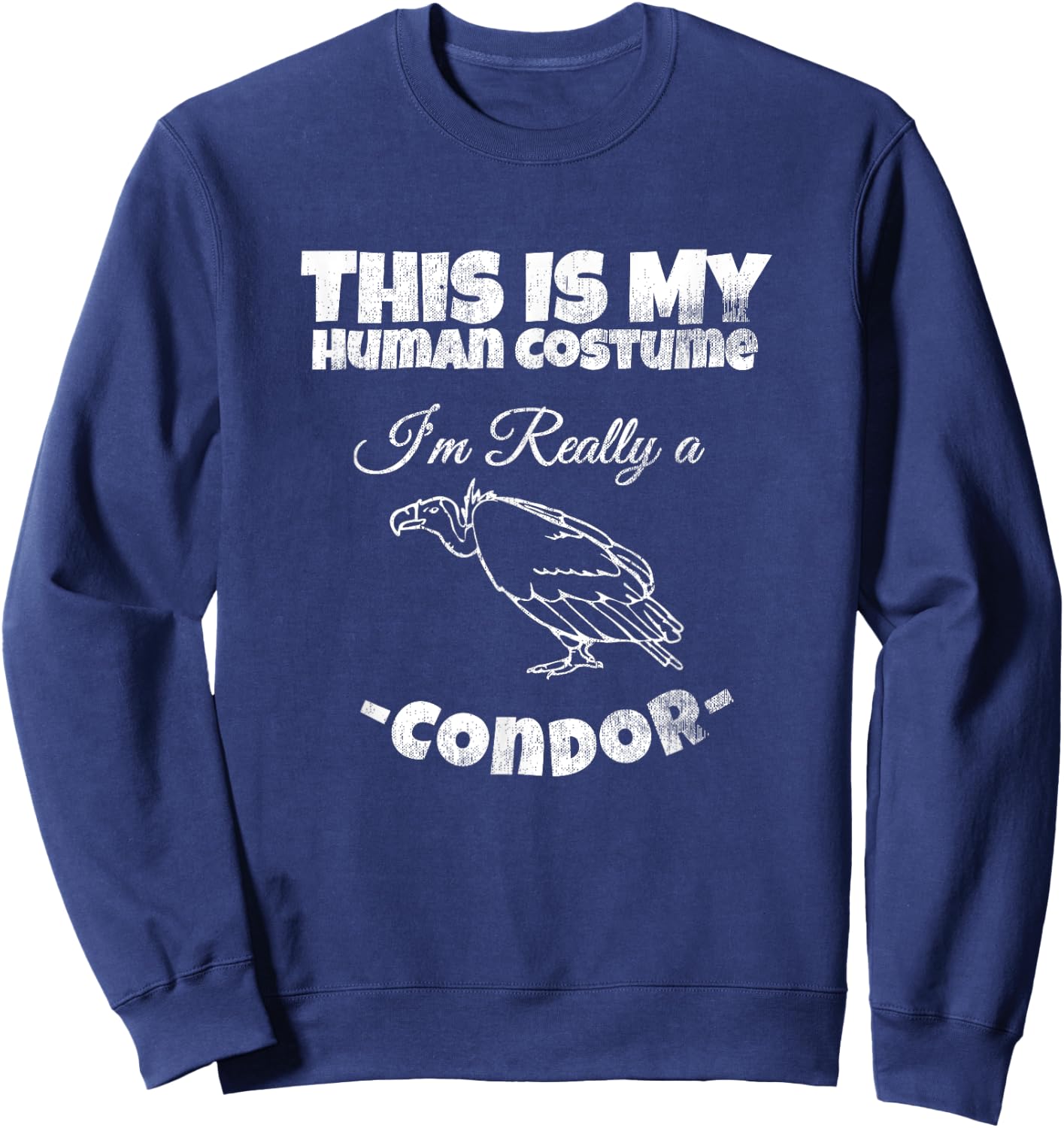 Condor Bird Human Costume Cute Christmas Costume Gift Sweatshirt - Sweatshirt | Navy
