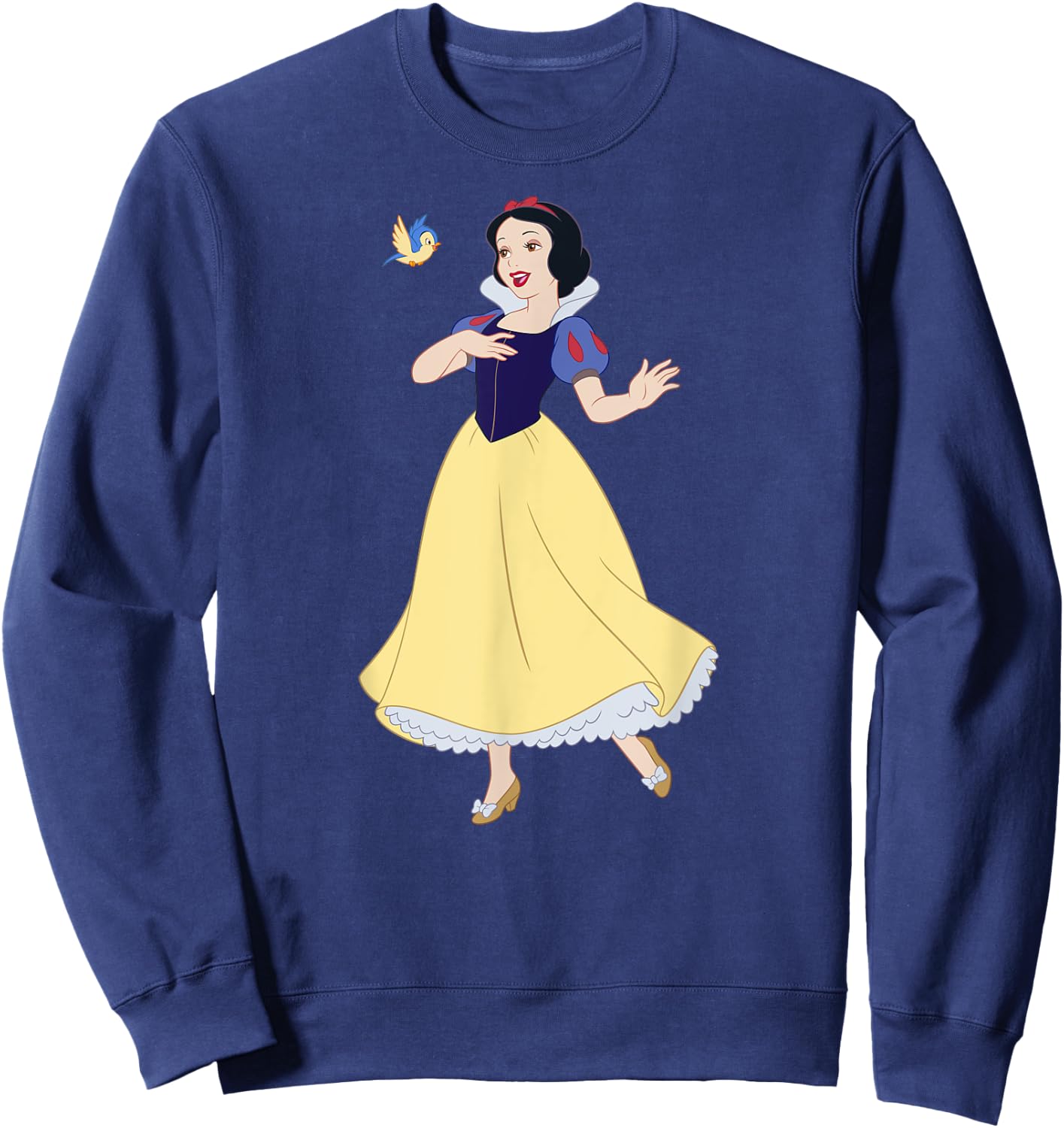 with Princess Snow White Singing Bird Design, blue Sweatshirt - Sweatshirt | Navy
