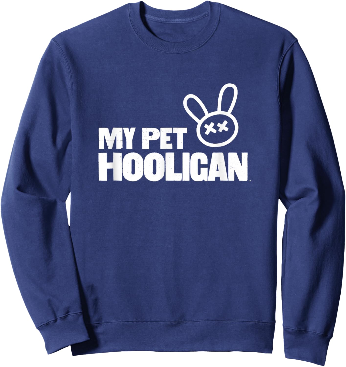My Pet Hooligan Official Game Logo Distressed Sweatshirt - Sweatshirt | Navy