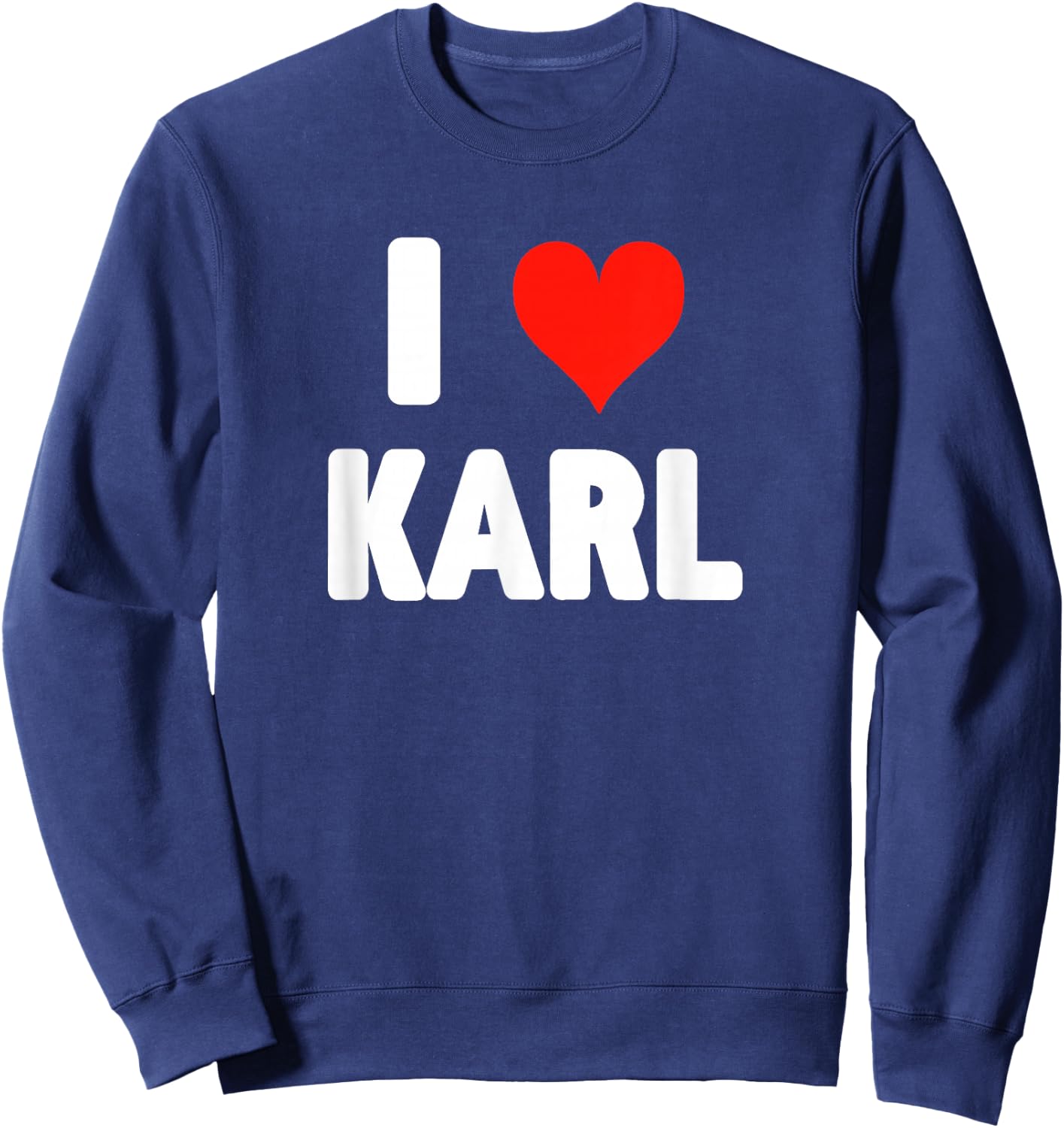 I Love Karl - Herz Sweatshirt - Sweatshirt | Navy