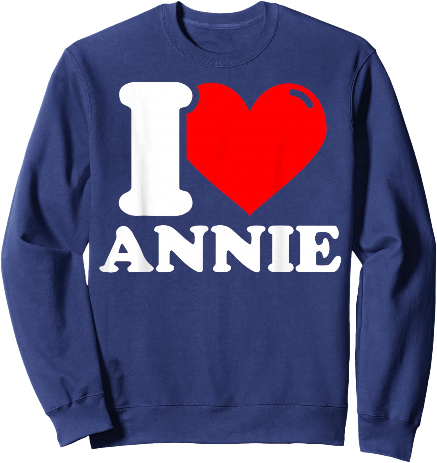 I love Annie Sweatshirt - Sweatshirt | Navy