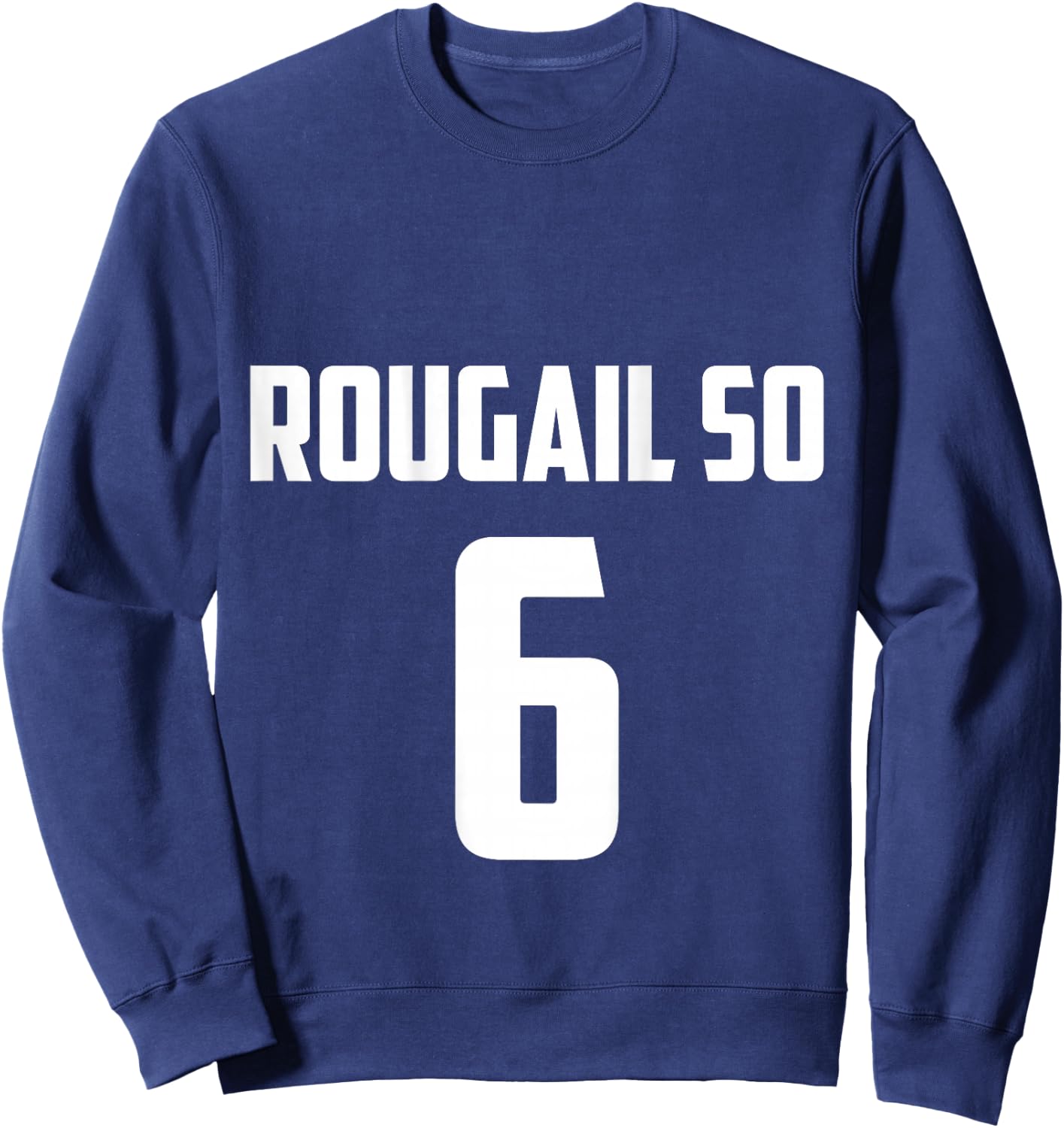 Rougail Sausage Football Humour Meeting DOS Creole Gift , Black, S Sweatshirt - Sweatshirt | Navy