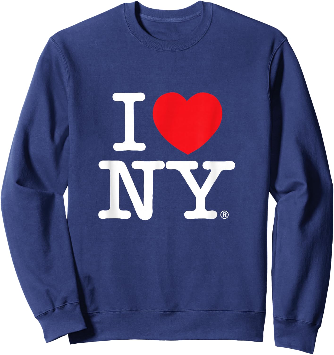 with German Text "Ich Liebe Mein KLASSISCHES Logo Sweatshirt - Sweatshirt | Navy
