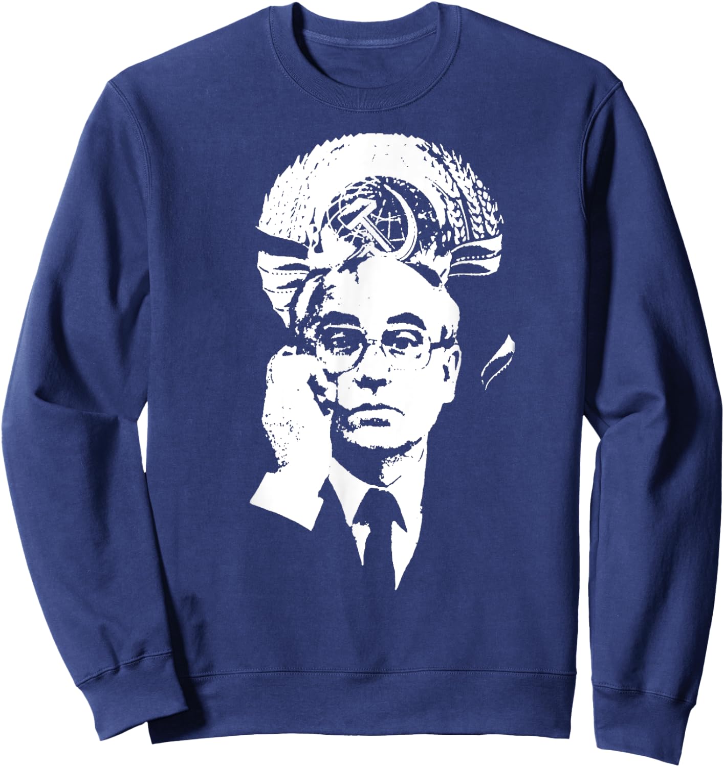 Gorbachev SOVI8 Vintage Propaganda. Sweatshirt - Sweatshirt | Navy