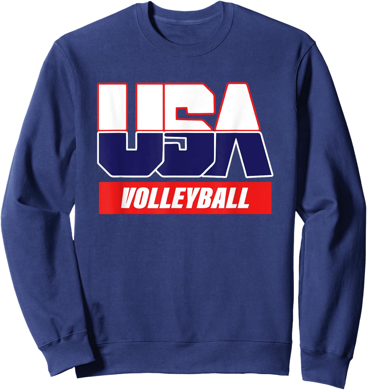 USA Team volleyball - men & women American sports Sweatshirt - Sweatshirt | Navy