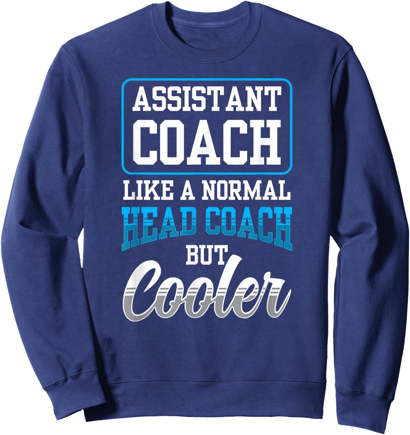 Assistant Coach Like A Normal Head Coach But Coaching Sweatshirt - Sweatshirt | Navy