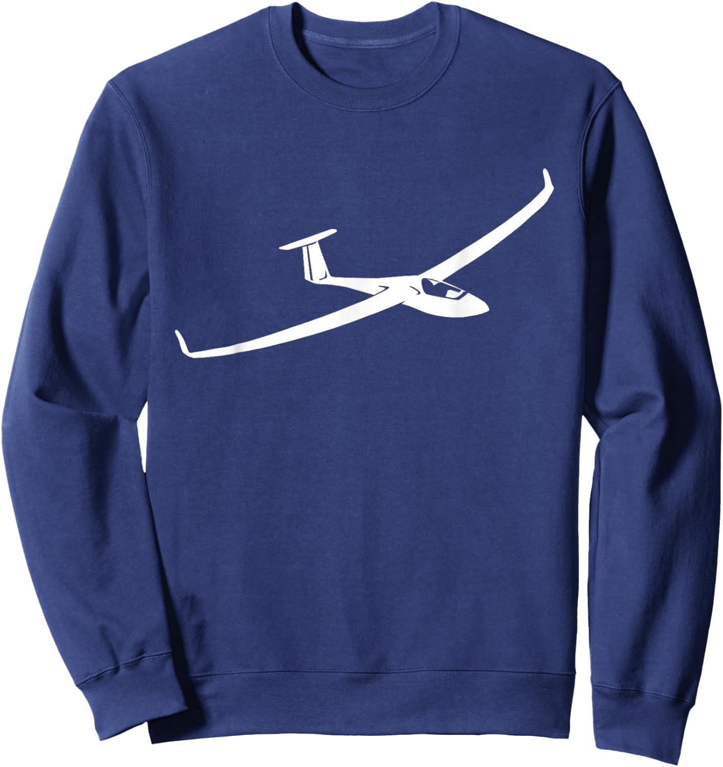 with German Text "Segelflugpilot", black Sweatshirt - Sweatshirt | Navy