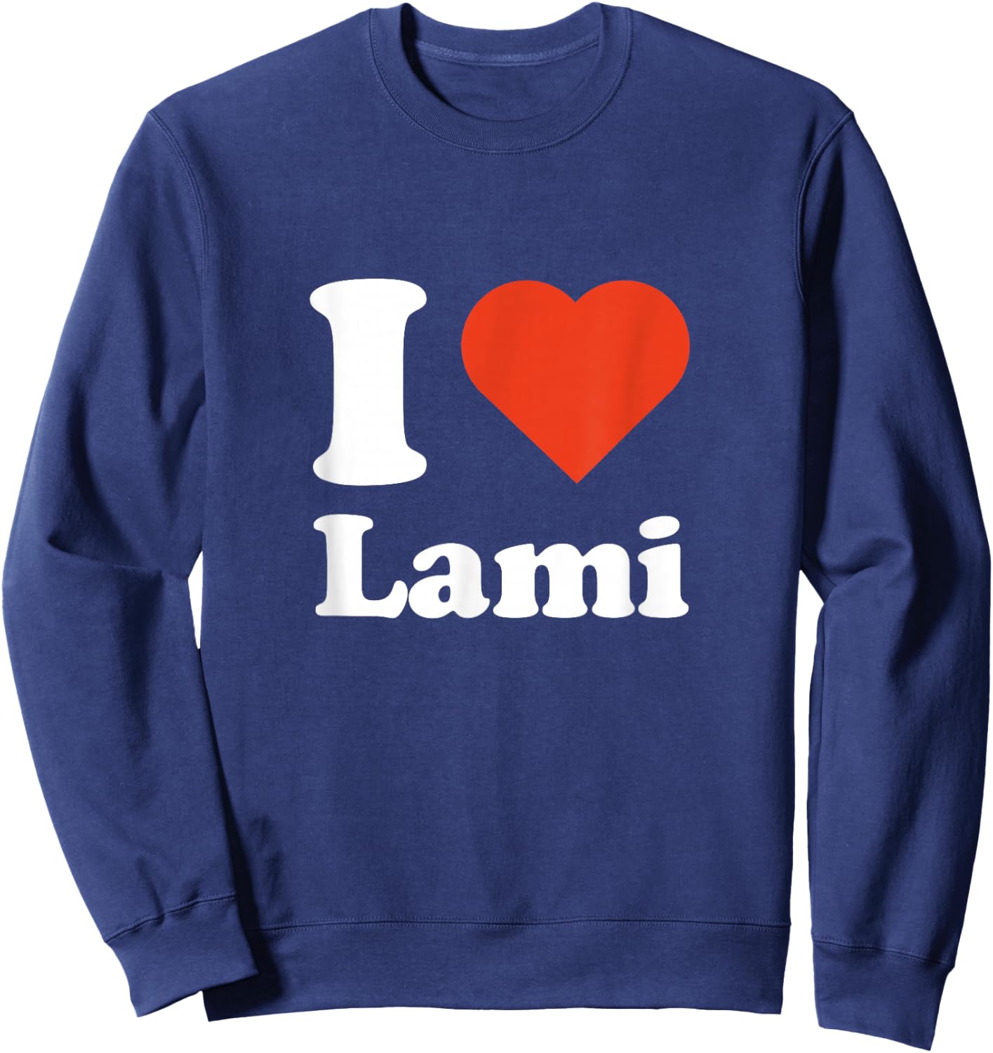 Ich Liebe Lami Rotes Herz Geschenkidee Sweatshirt - Sweatshirt | Navy