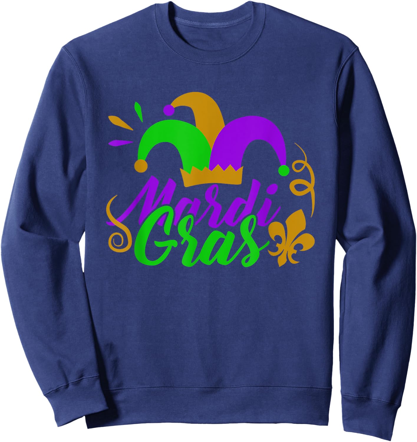 Mardi Gras Shirts Mardi Gras Outfit Kids Sweatshirt - Sweatshirt | Navy