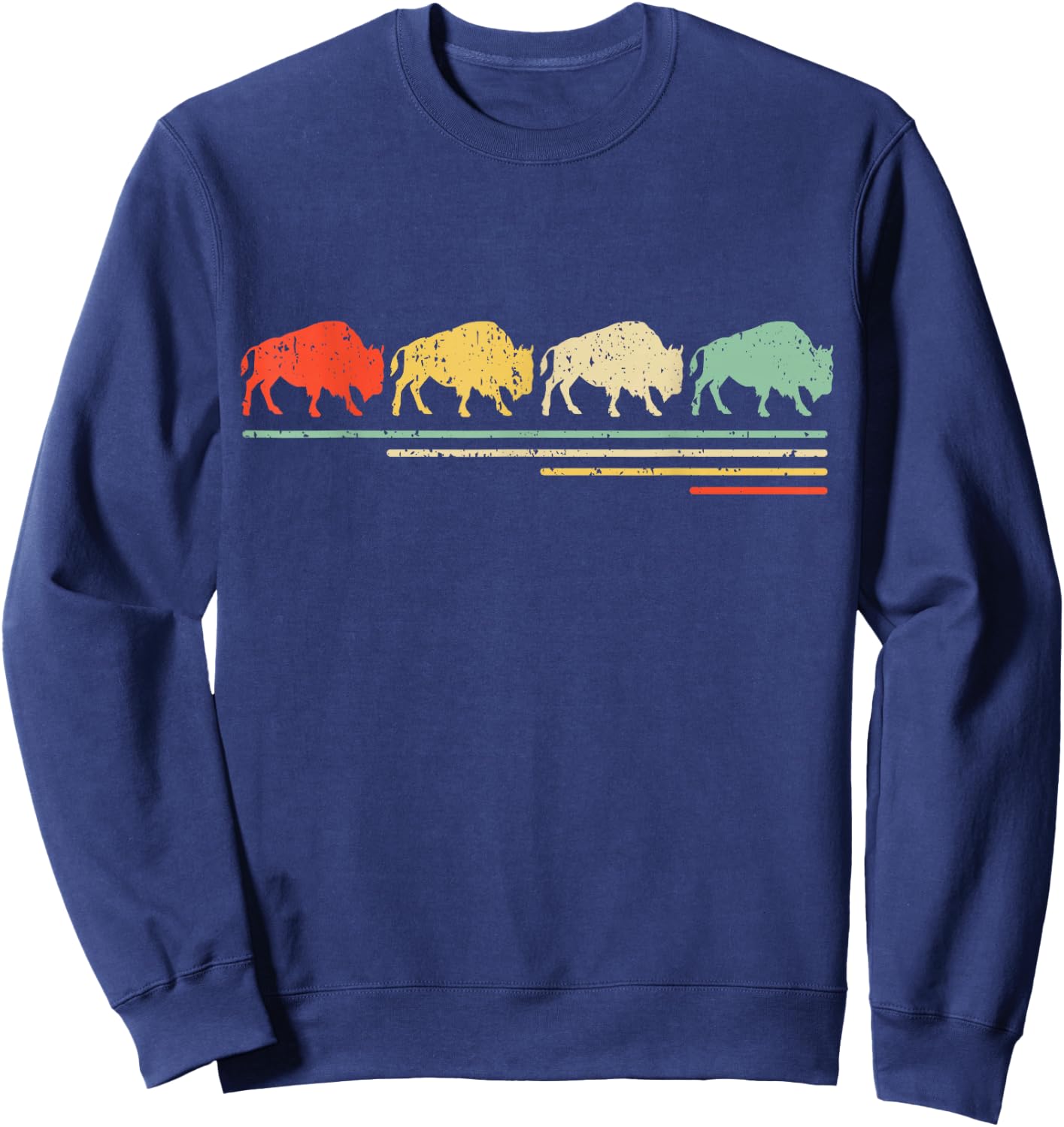 Vintage Bison Sweatshirt - Sweatshirt | Navy
