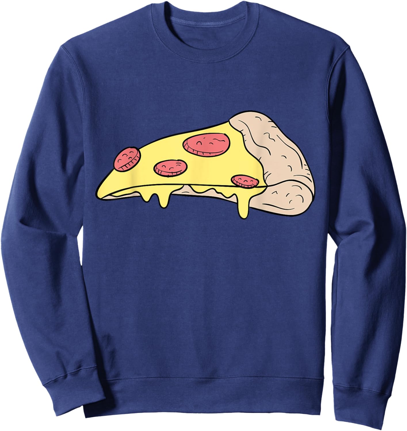 Matching Dad Son Mom Daughter Pizza Slice Shirt Smalls Sweatshirt - Sweatshirt | Navy