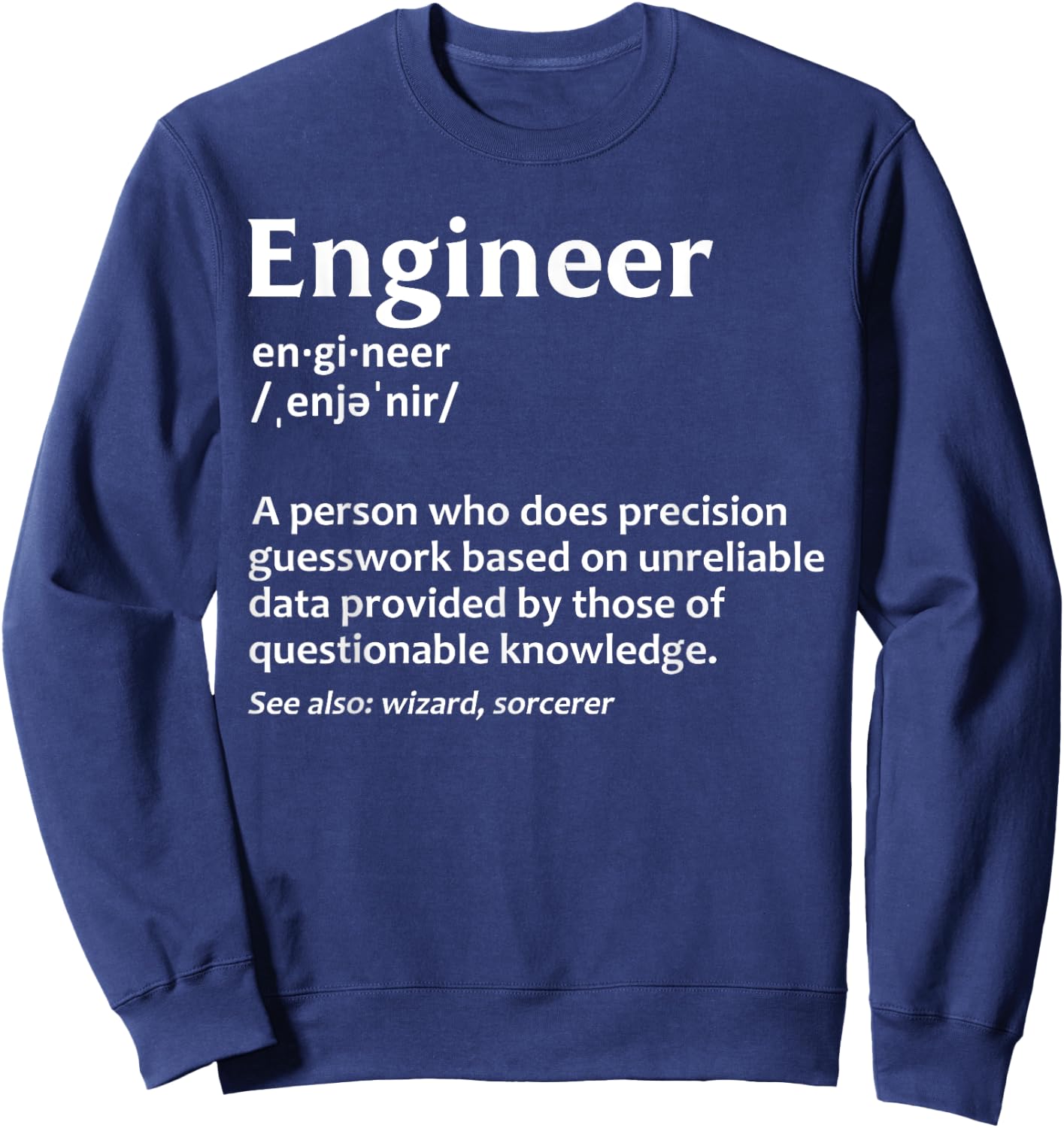 Engineer Art Women Civil Electrical Aerospace Grad Sweatshirt - Sweatshirt | Navy