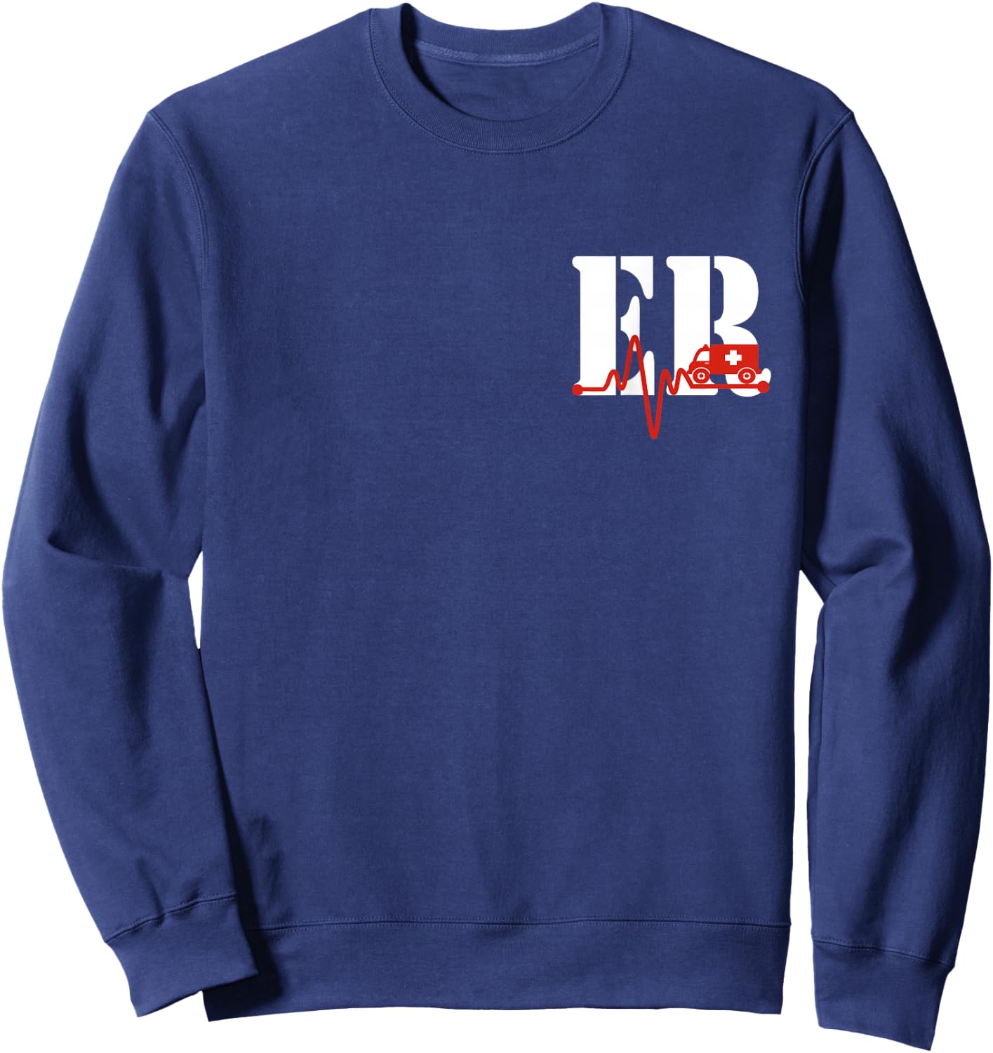 Emergency Department ER Nurse Front and Back Emergency Room Sweatshirt - Sweatshirt | Navy