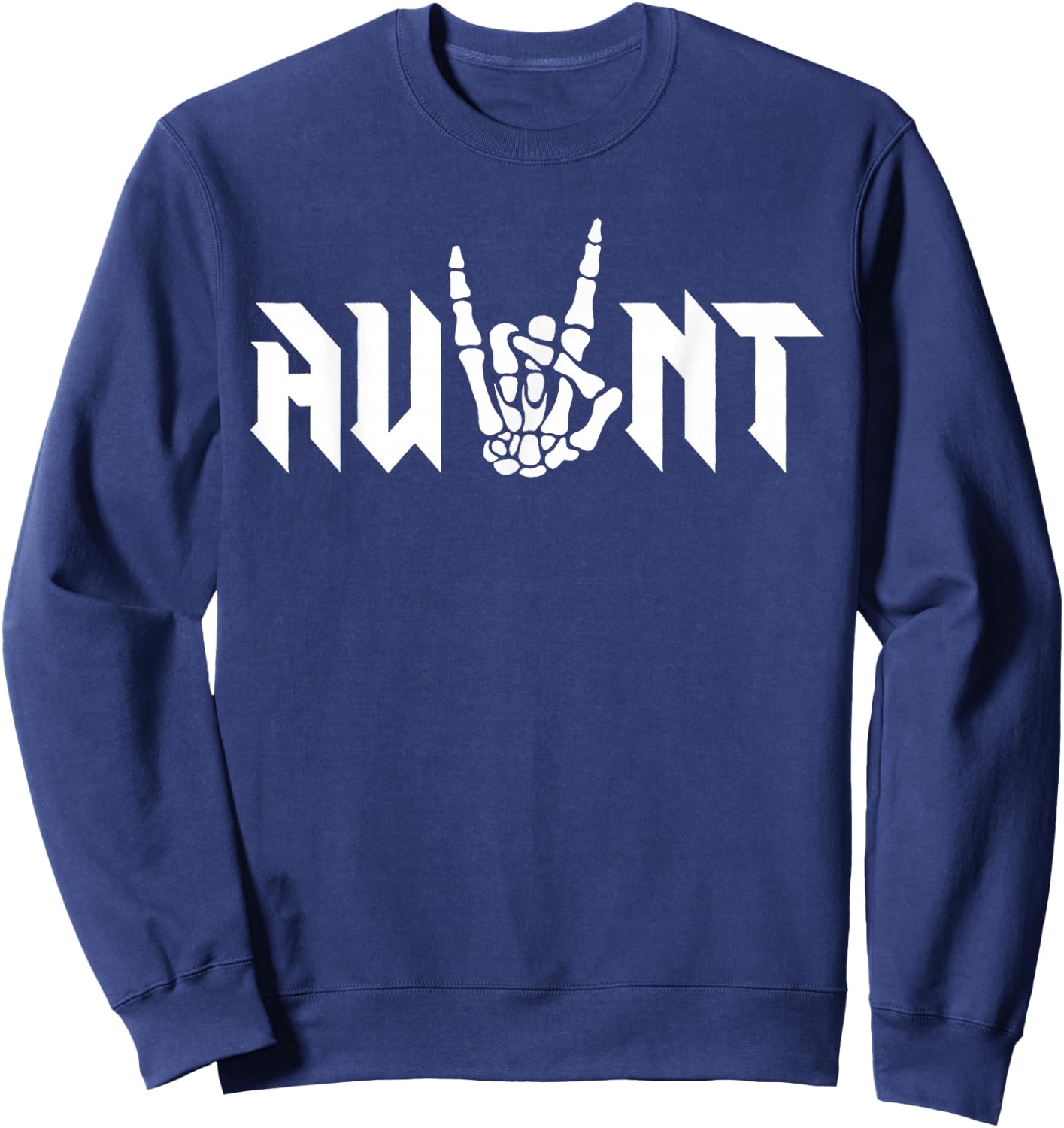Aunt Of The Bad Two the Bone Birthday 2 Years Old Birthday Sweatshirt - Sweatshirt | Navy
