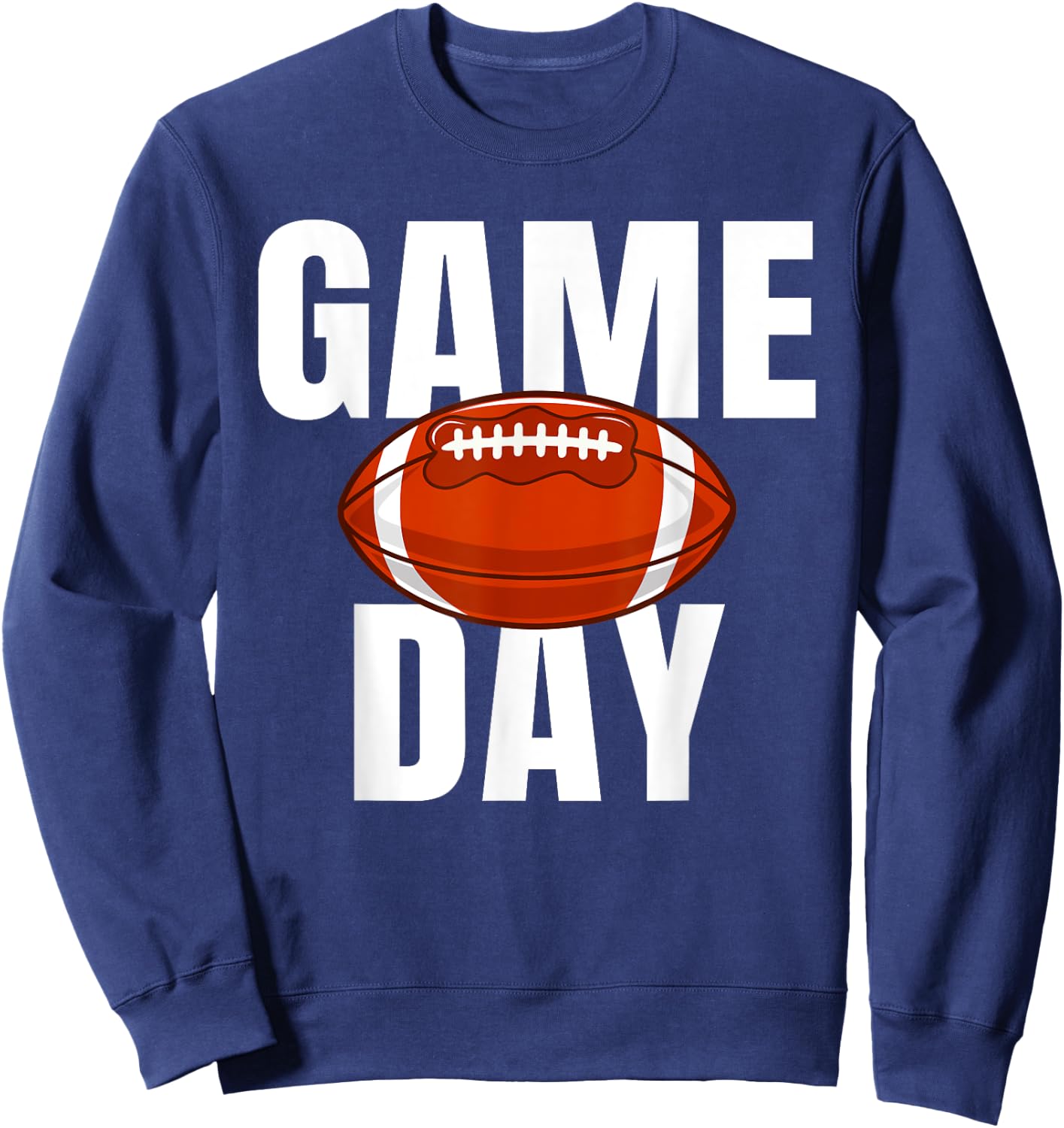 Game Day American Football Rugby Sport Graphic & Sweatshirt - Sweatshirt | Navy