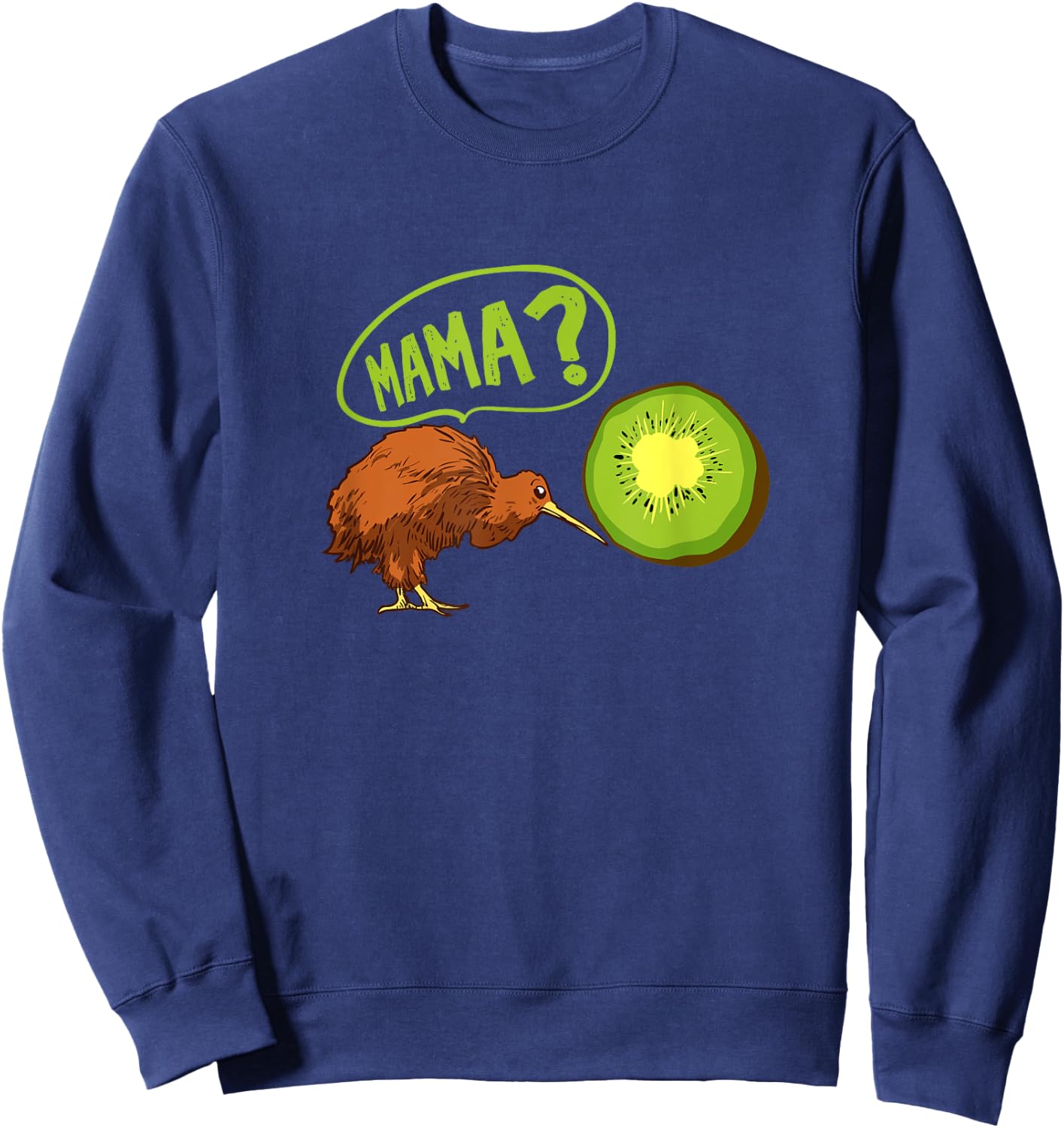 Kiwi meets Kiwifruit Gift A New Zealand Kiwi Sweatshirt - Sweatshirt | Navy