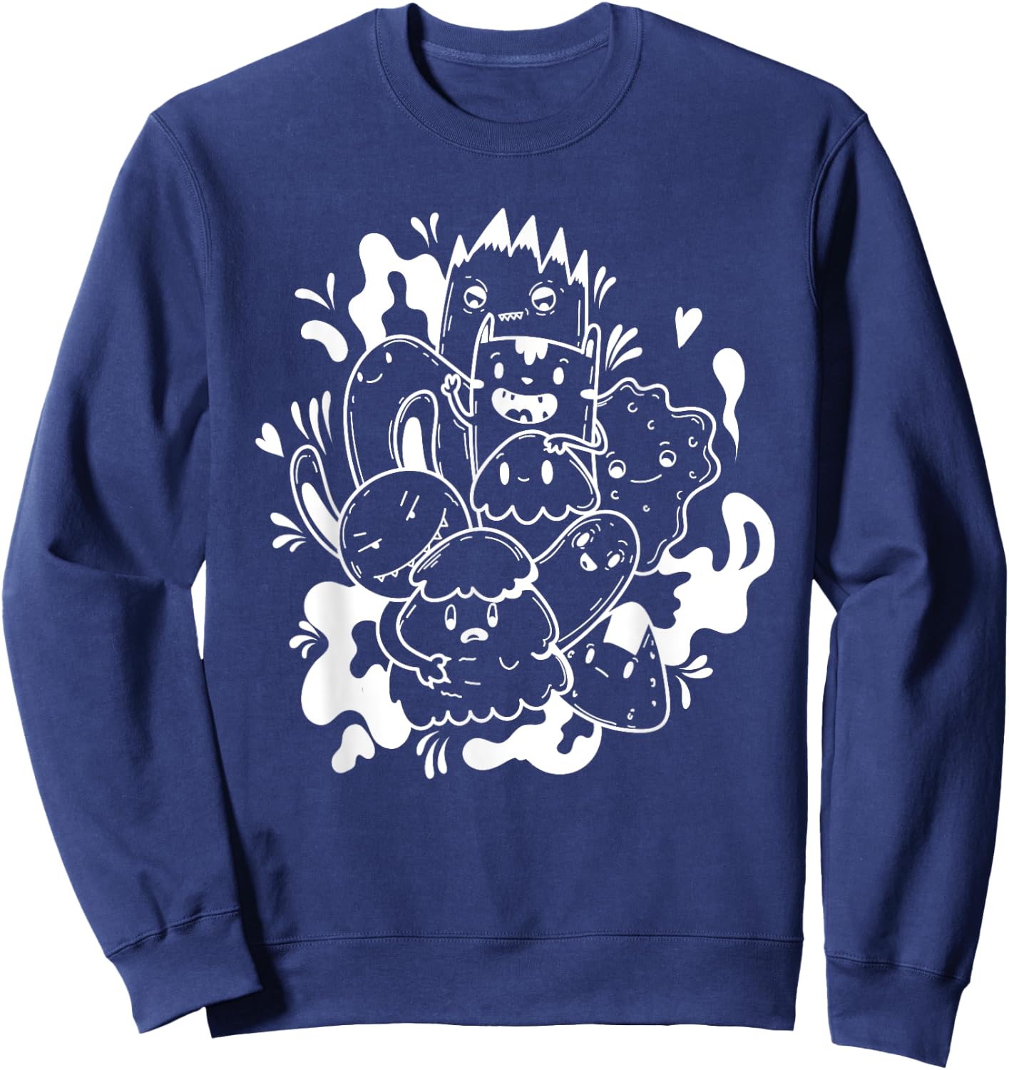 Graffiti Street Art Style Sweatshirt - Sweatshirt | Navy