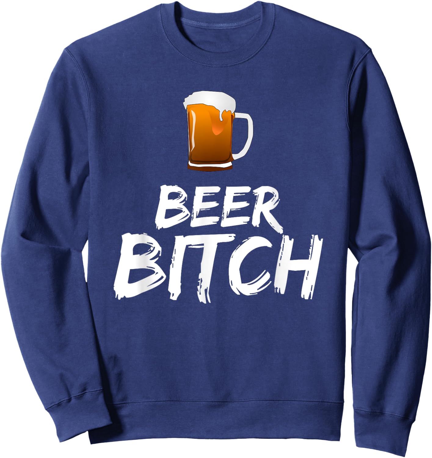 Beer Bitch Fantasy Football Loser Funny Shirt Sweatshirt - Sweatshirt | Navy