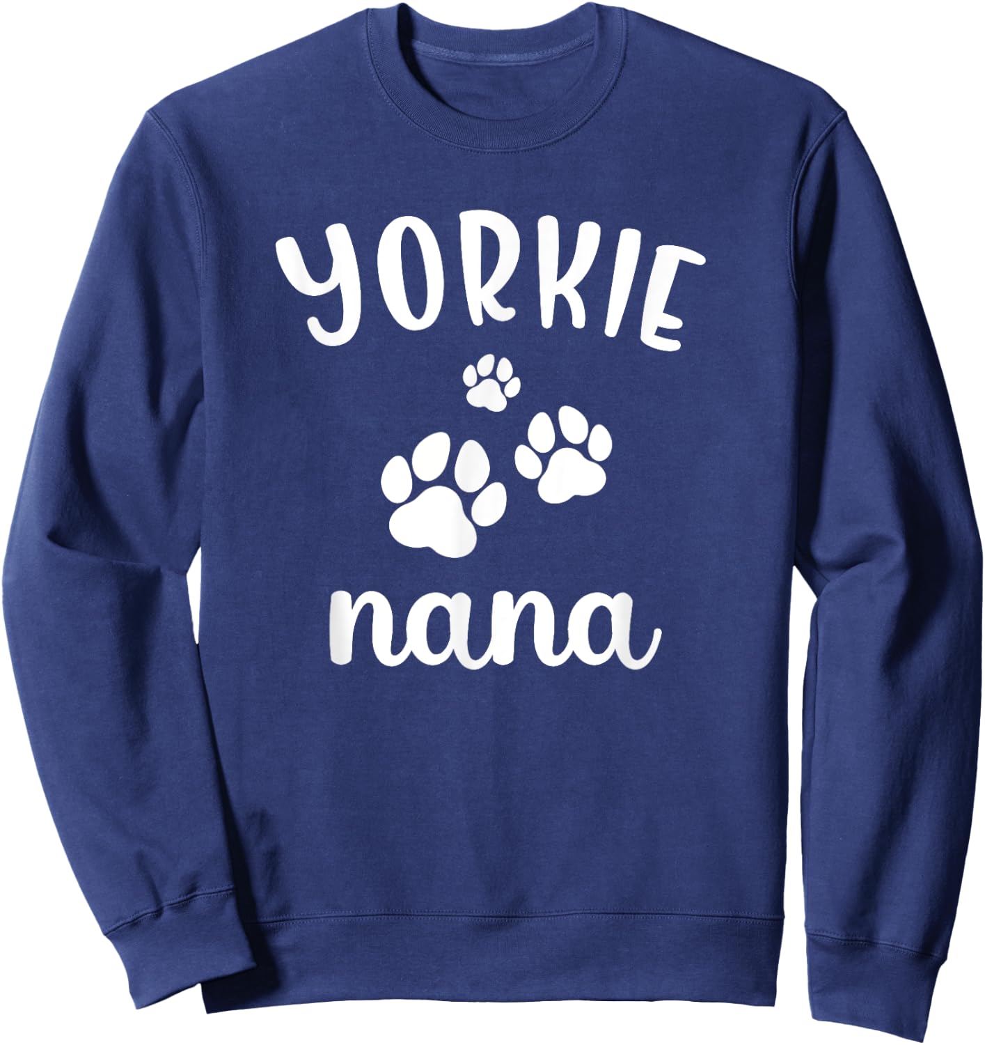 Yorkie Nana Cute Dog Yorkshire Terrier Women Kids Sweatshirt - Sweatshirt | Navy