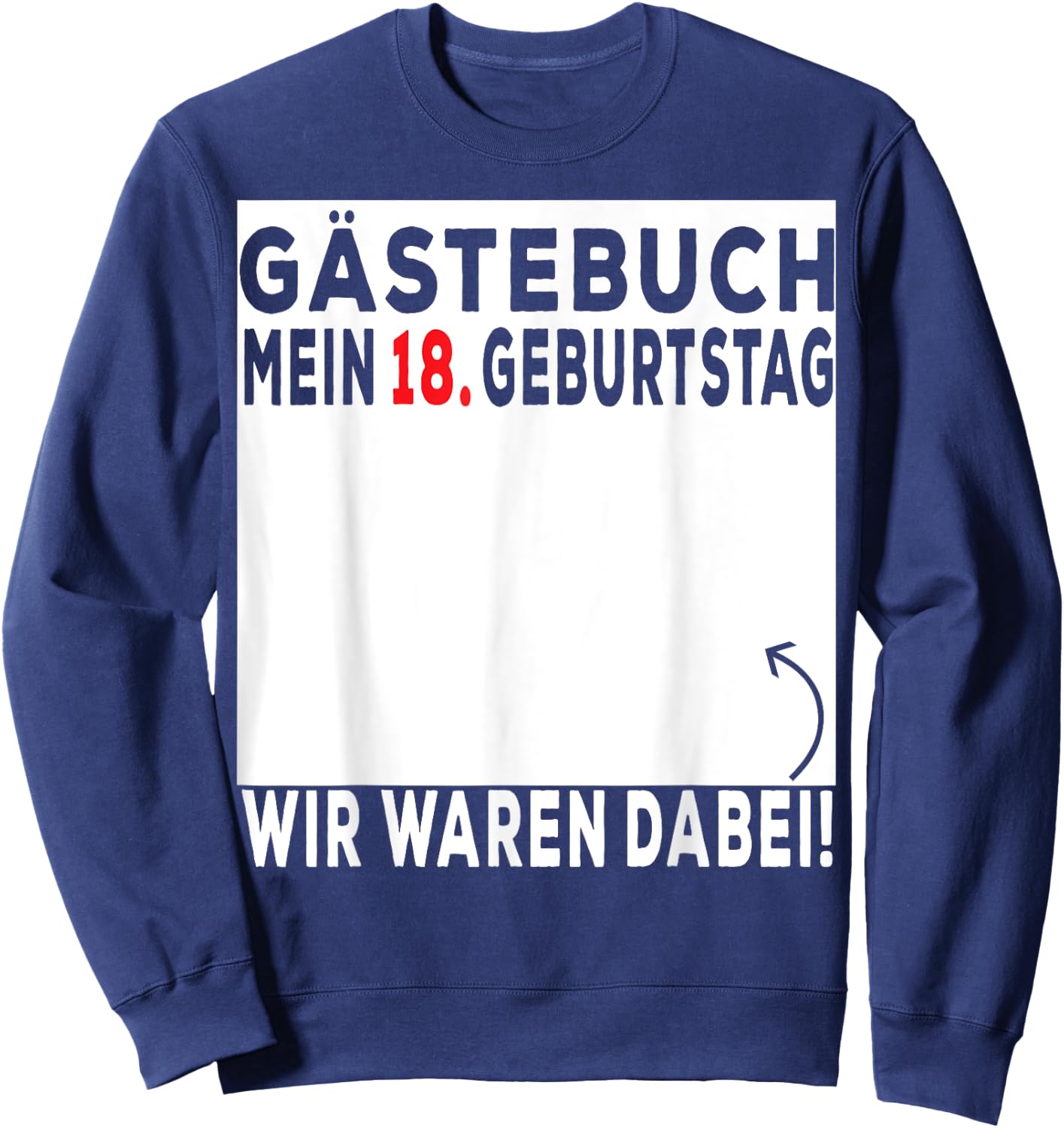 18th Birthday, 18 geburtstag männer, 18 geburtstag frauen Sweatshirt - Sweatshirt | Navy