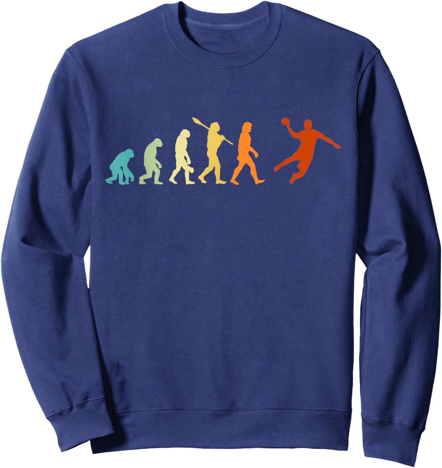 Handball Trikot Kinder Herren Junge Retro Handball Evolution Sweatshirt - Sweatshirt | Navy