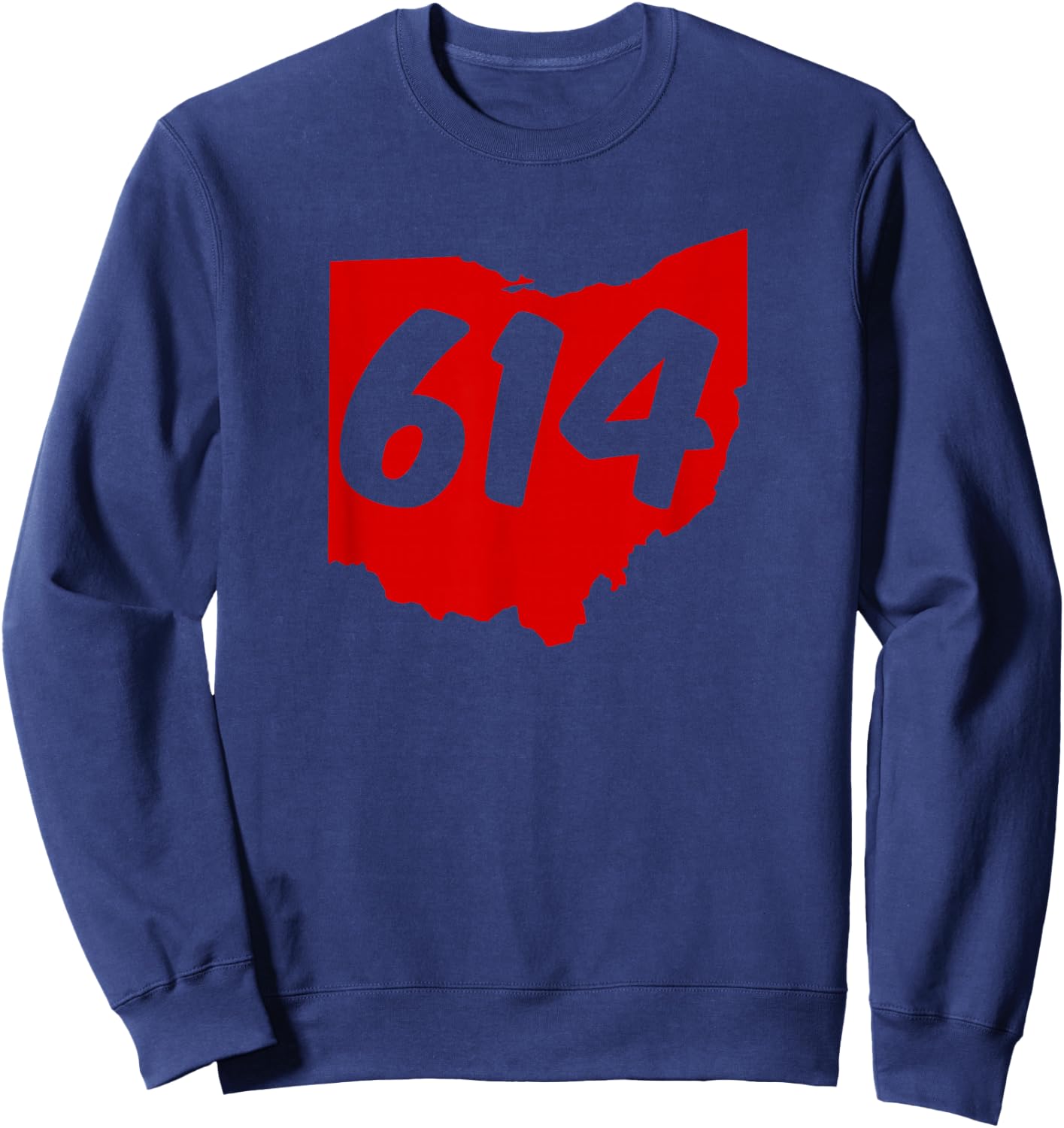 Columbus Ohio 614 Area Code Shirt, 614 shirt Sweatshirt - Sweatshirt | Navy