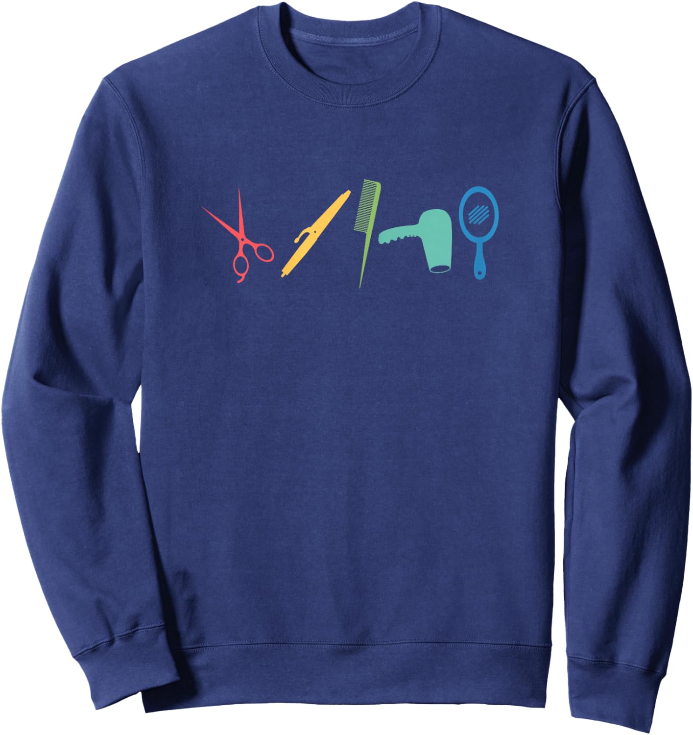 Retro Friseur Werkzeuge | Schönheitssalon | Friseur Sweatshirt - Sweatshirt | Navy