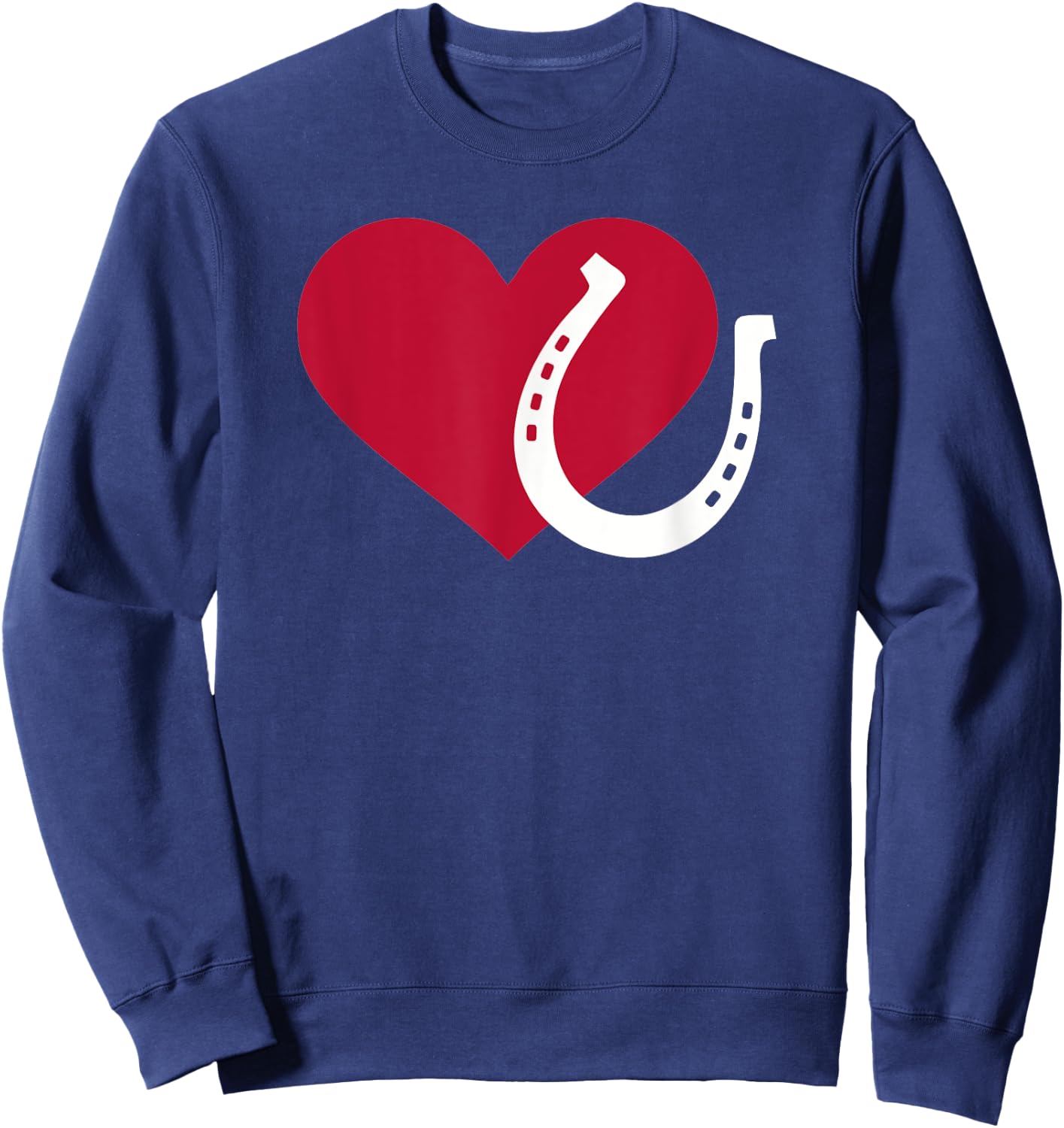 Horseshoe with heart Sweatshirt - Sweatshirt | Navy