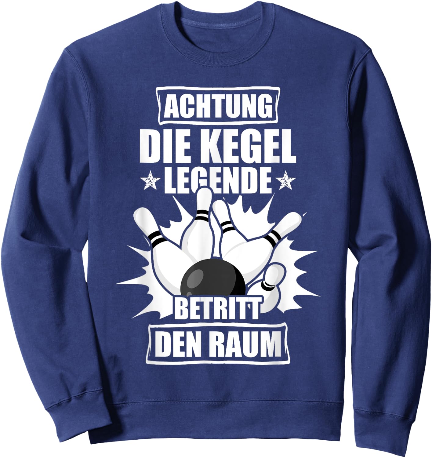 Men's Achtung Kegel Legend Kegler , black Sweatshirt - Sweatshirt | Navy