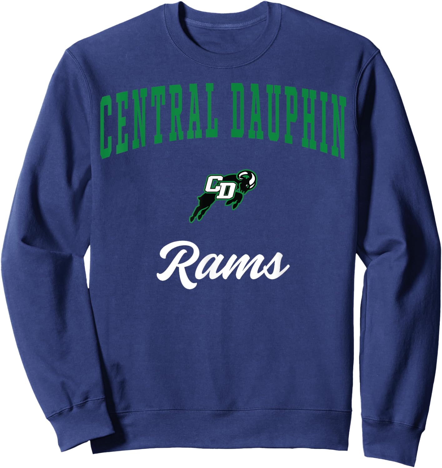 Central Dauphin High School Rams Sweatshirt - Sweatshirt | Navy