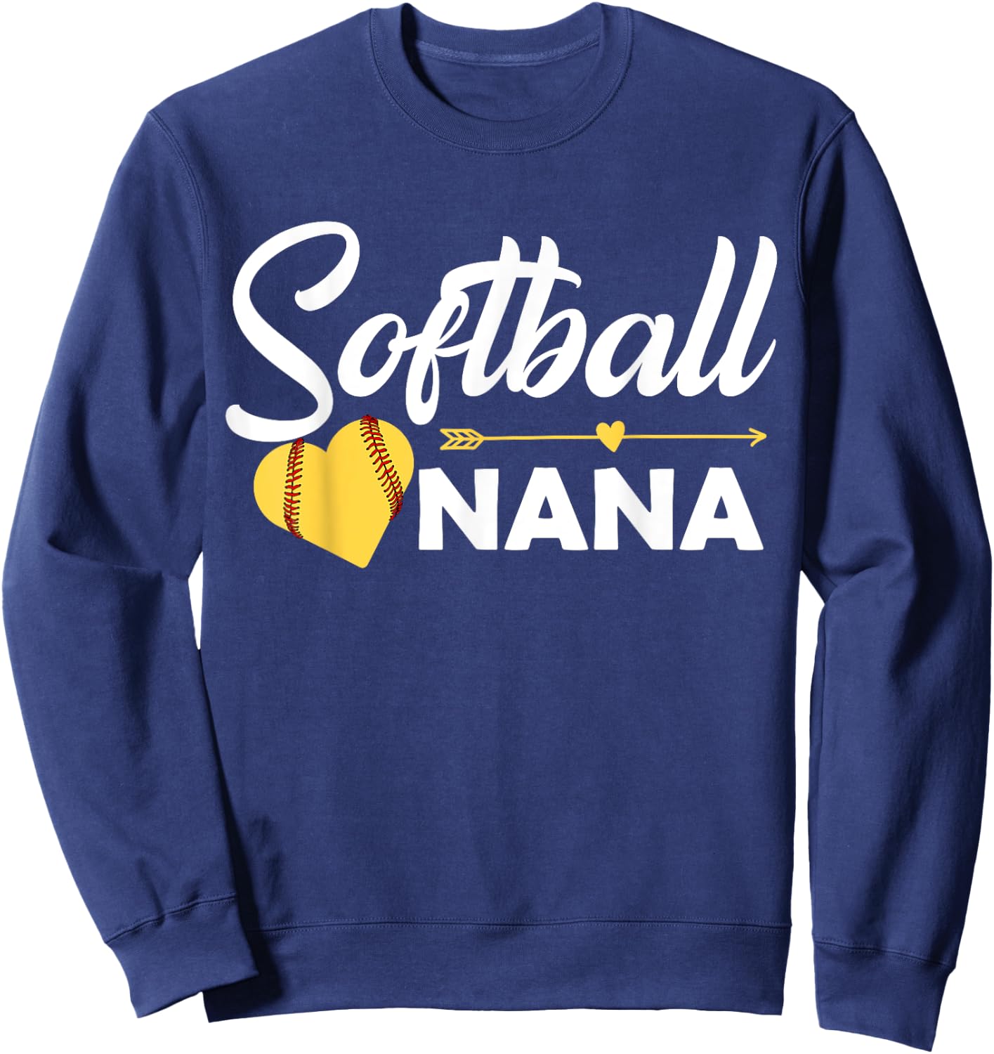 Ball Nana Love Playing Baseball Softball Games Gift Sweatshirt - Sweatshirt | Navy
