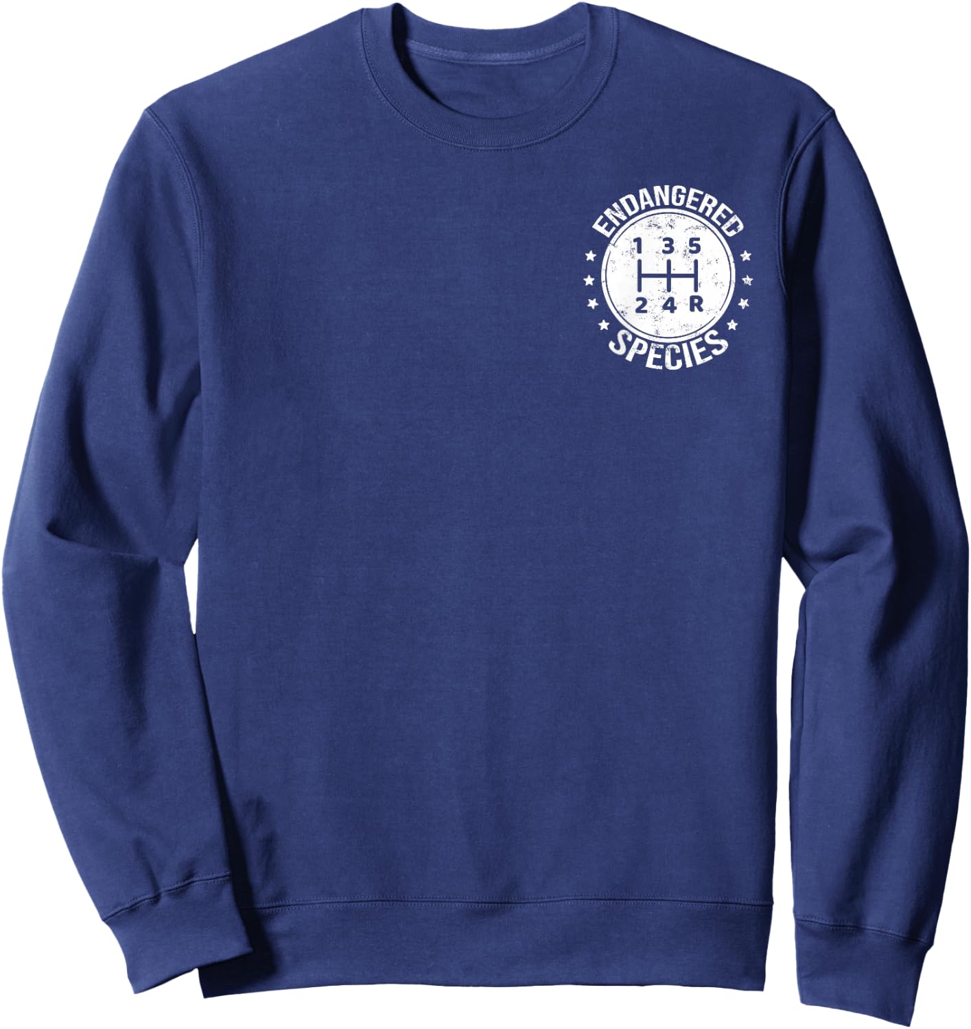 Endangered Specie Gear Shift Manual Transmission Car Lover Sweatshirt - Sweatshirt | Navy