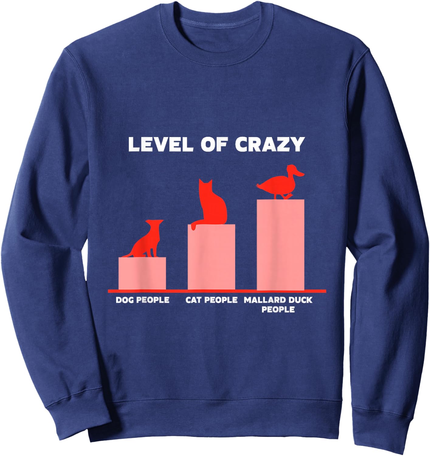 Mallard Duck Mom Food Toys Enclosure Hide Mallard Ducks Sweatshirt - Sweatshirt | Navy