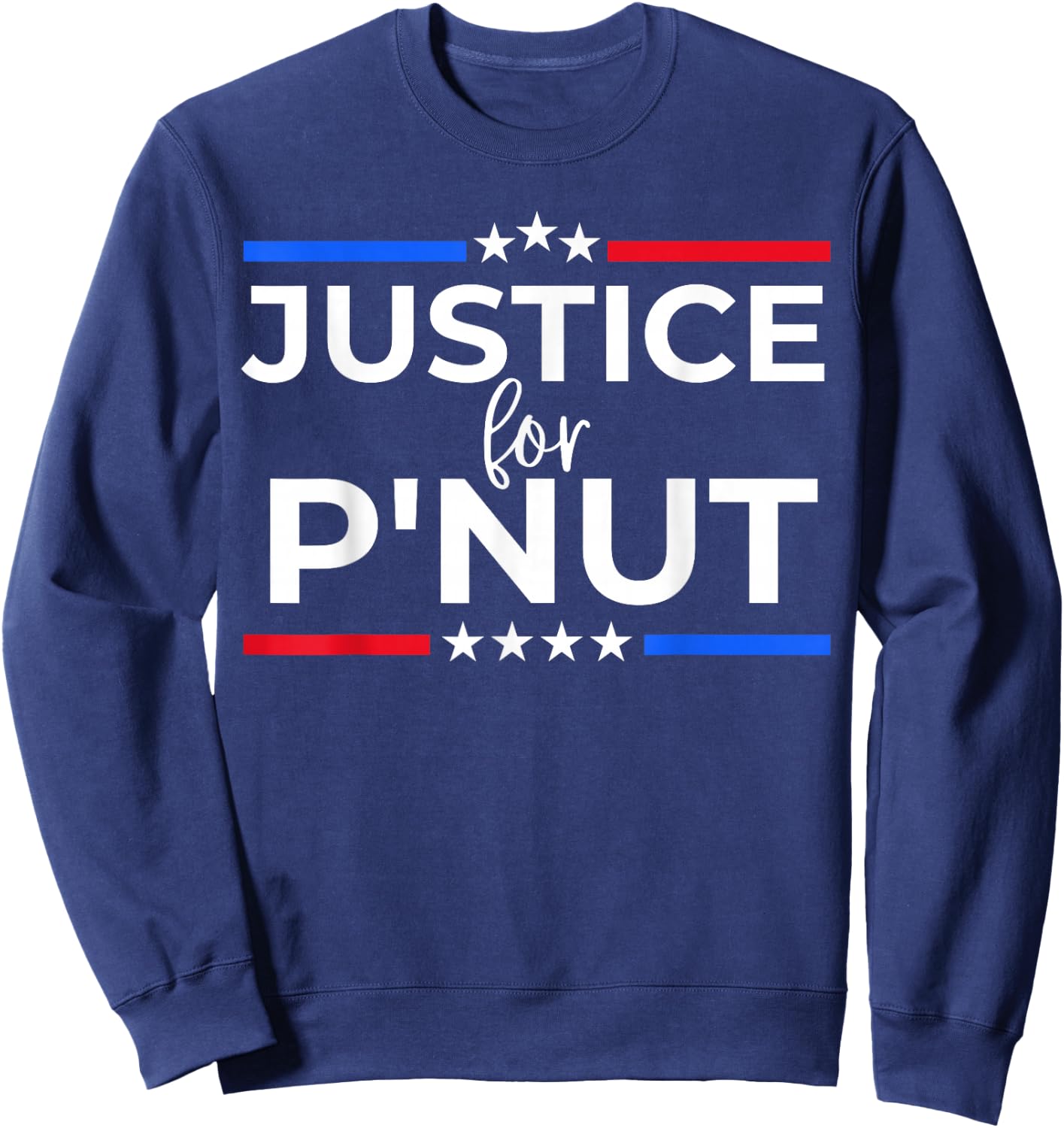 Justice For P'nut Peanut Squirrel Lovers Women and Men Sweatshirt - Sweatshirt | Navy
