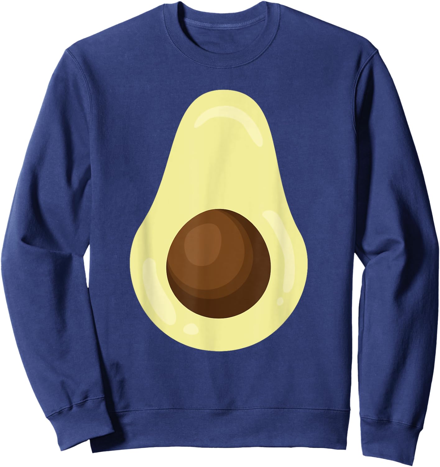 Avocado Lazy Halloween Easy Costume Funny Halloween Party Sweatshirt - Sweatshirt | Navy