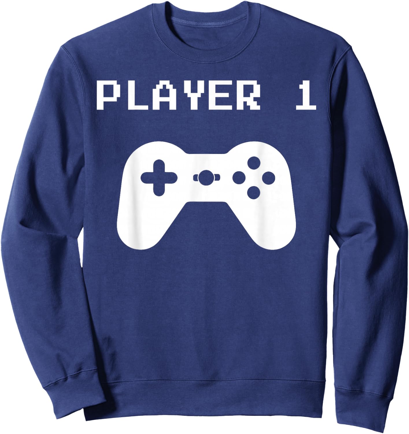 Player 1 & 2 Matching Shirts for Video Gamers Sweatshirt - Sweatshirt | Navy